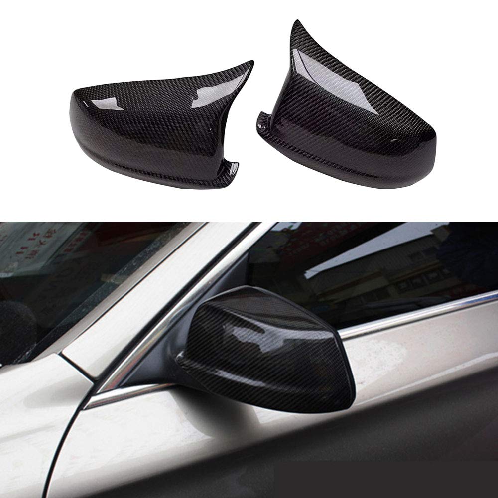 Carbon Fiber Mirror Cover Frame for BMW 5 Series F10 (2010-2013) & M5 F10 (2011) - Lightweight & Durable Exterior Upgrade - Perfect for Car Enthusiasts & Street Racing