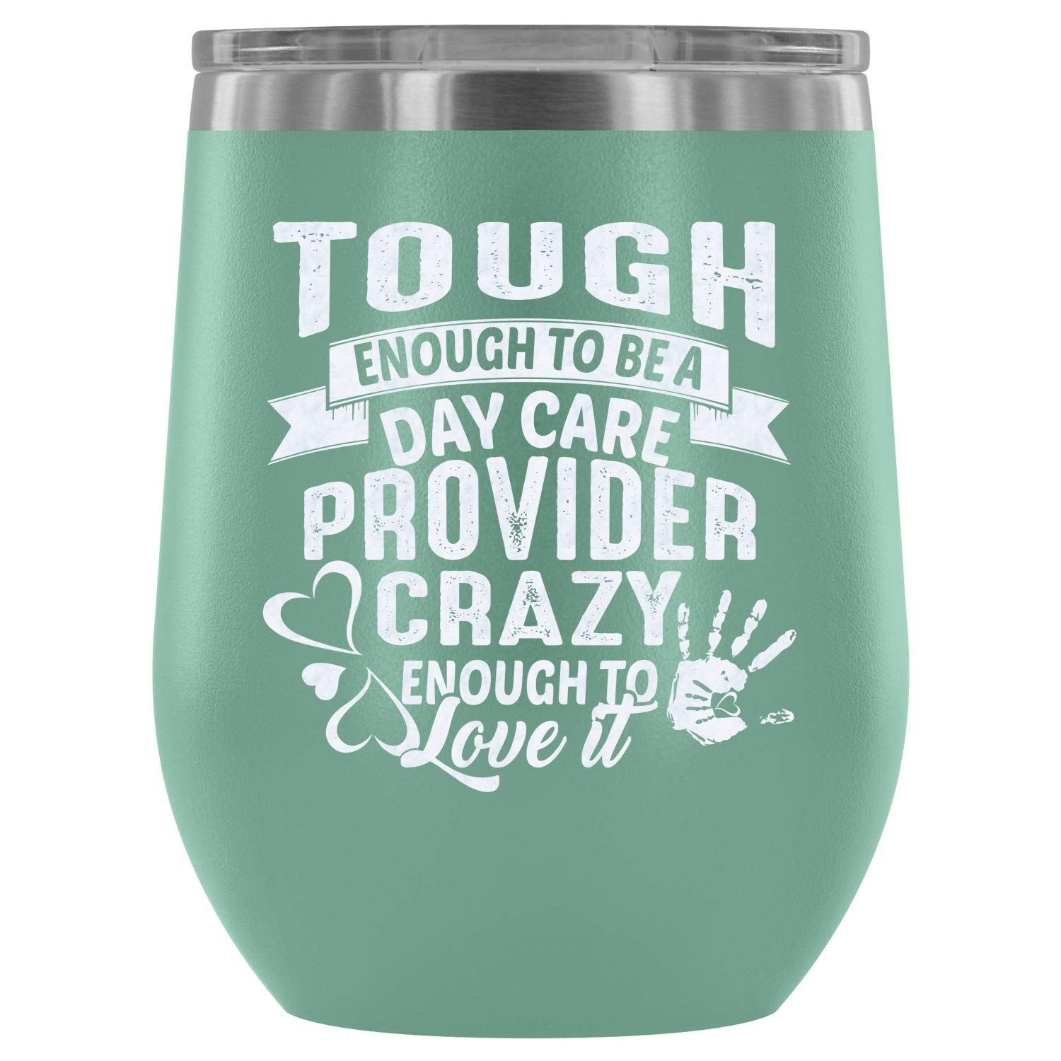 Vacuum Insulated Steel Stemless Wine Tumbler - 12Oz Teal, Unbreakable & Durable for Daycare Providers, Perfect for Outdoor Picnics, Parties & Daily Use