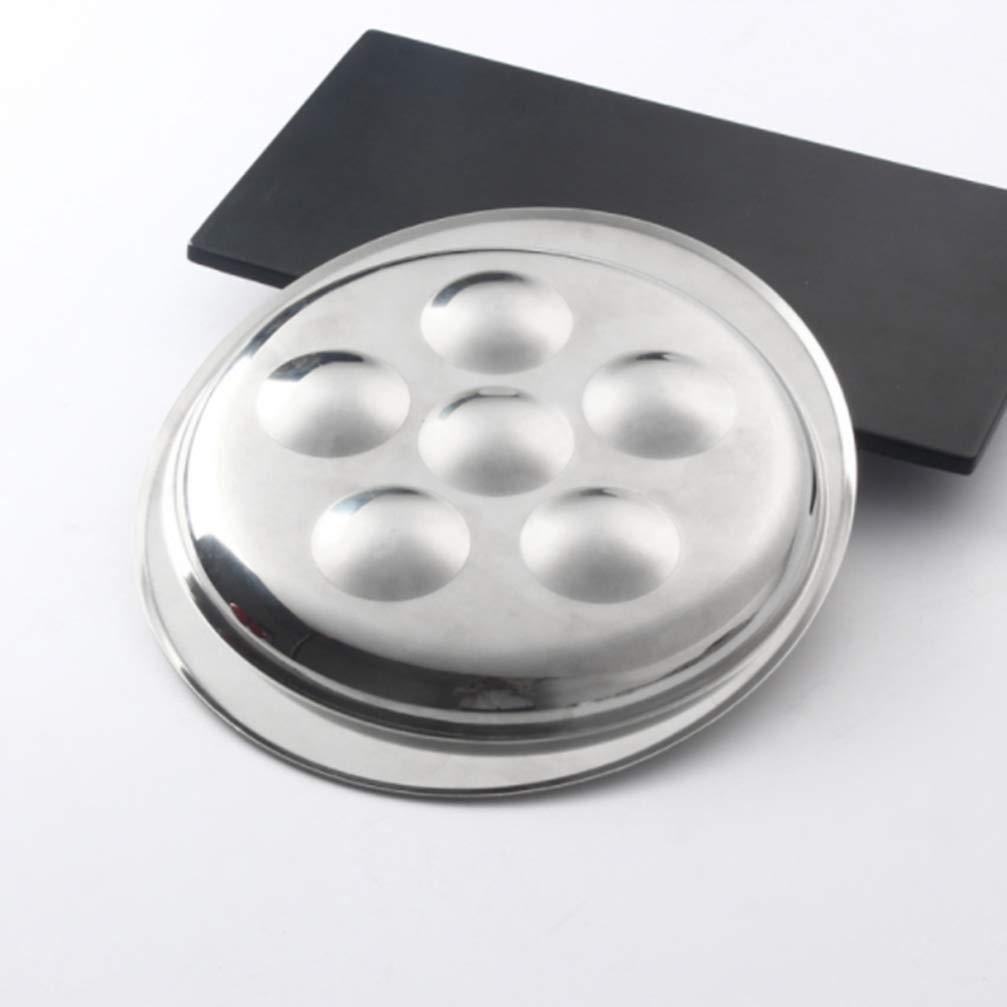 Cabilock 6-Piece Snail Dish Set - Escargot Plates & Baking Dishes for French Cuisine | Durable Ceramic Snail Tableware for Restaurants, Dinner Parties & Home Cooking