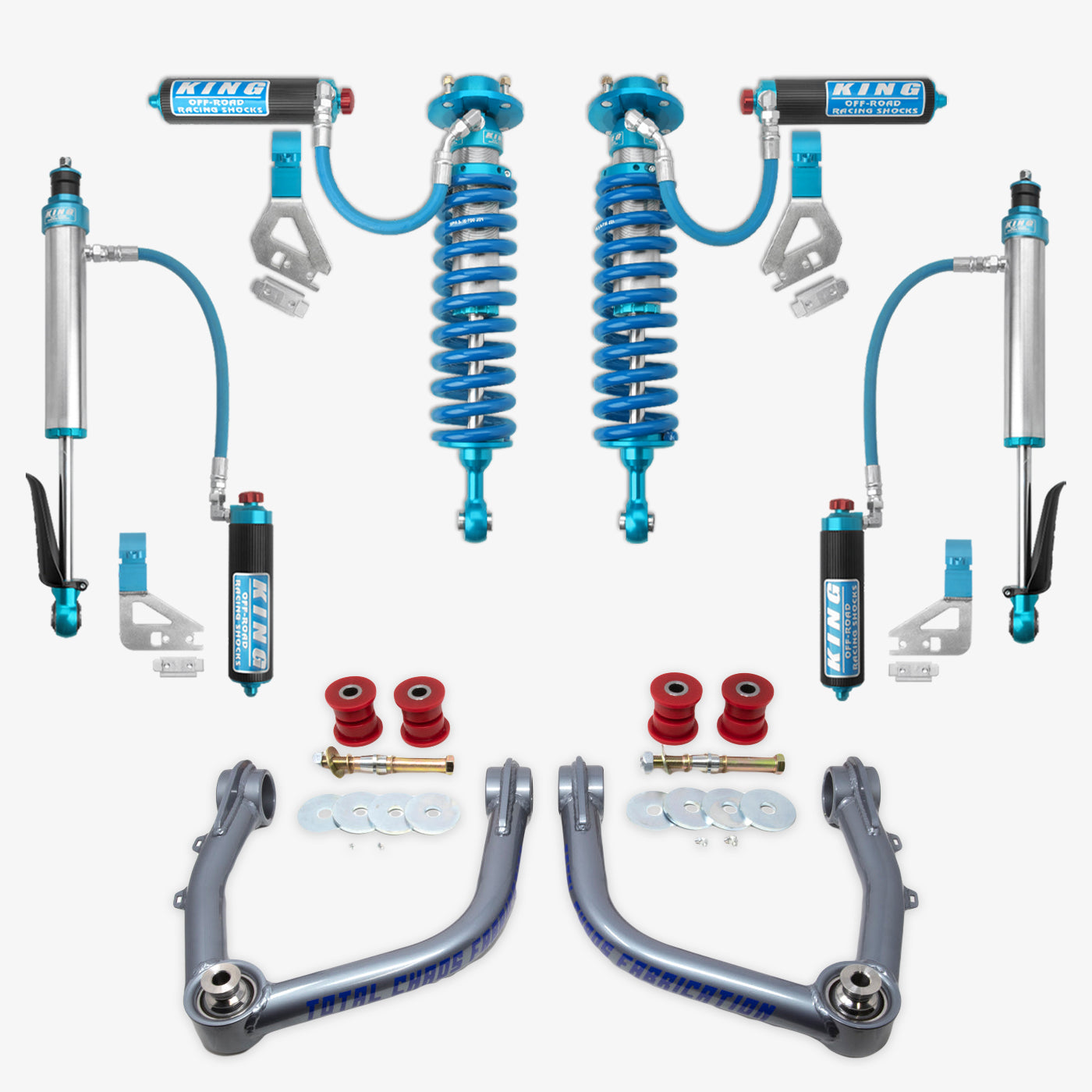 Toyota Tundra King 2.5 RR Coilovers & Rear Shocks with Upper Arms & Trailing Arm Combo Kit for 2022-2025 Models - Off-Road Suspension Upgrade for Enhanced Performance & Durability