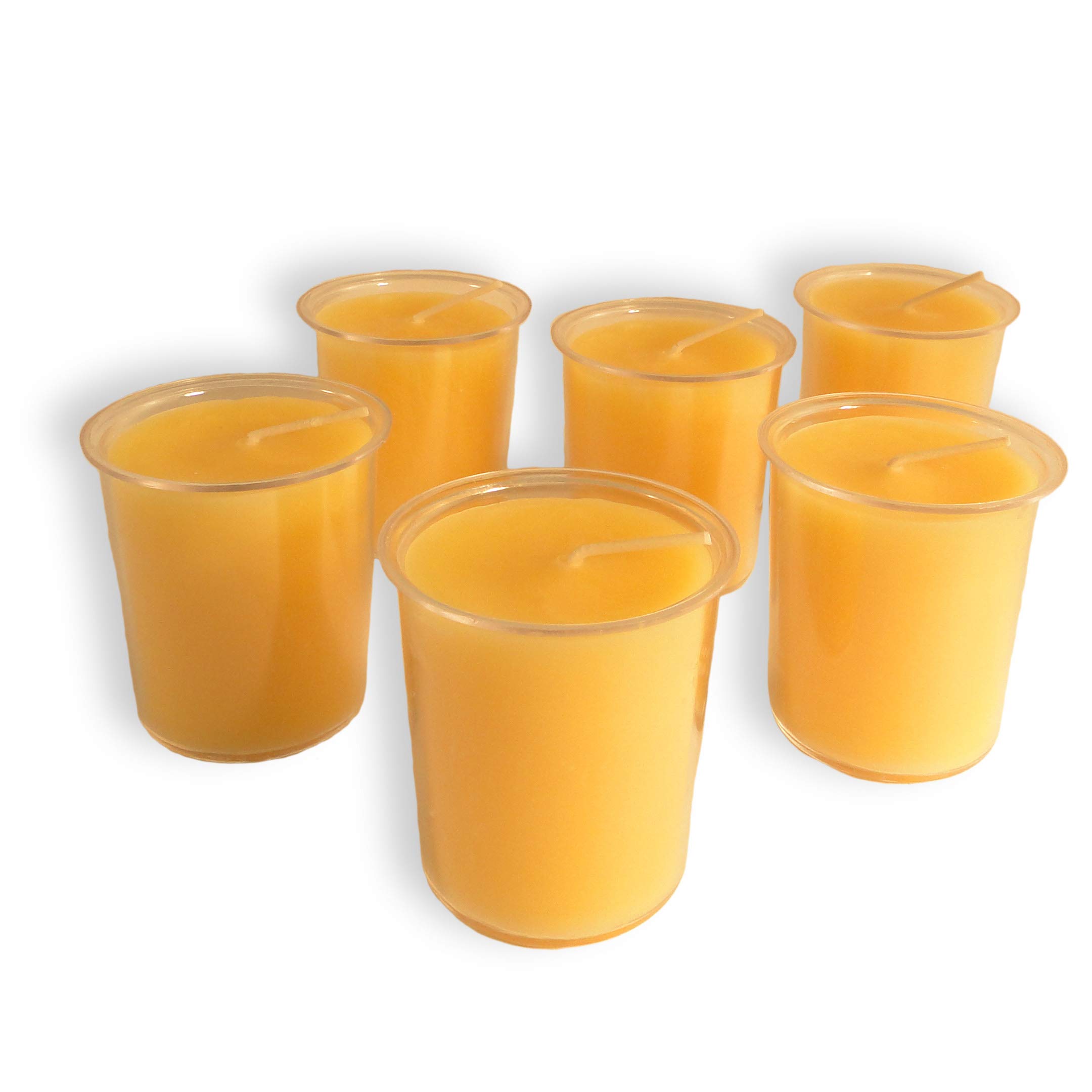 Organic 100% Pure Beeswax Votive Candles - Handmade, 15-Hour Burn Time, 2