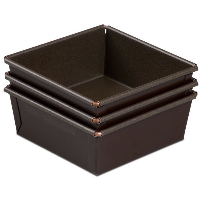 4-Inch Square Nonstick Cake Pan - Perfect for Baking Brownies, Bars & Small Cakes (Oven Safe, Easy Release)