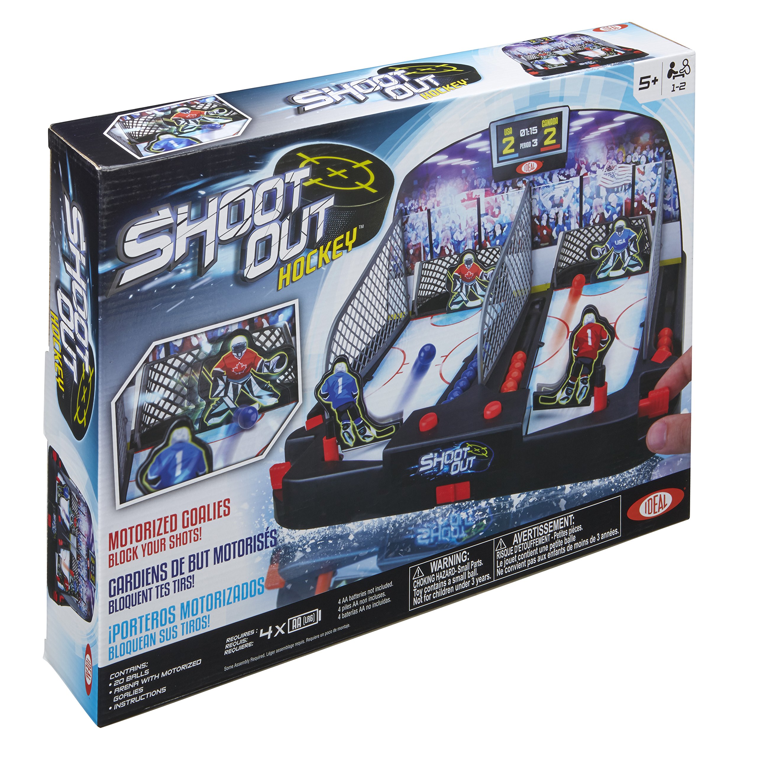 ALEX Toys Motorized Shoot Out Hockey Game - Electric Tabletop Hockey for Kids & Adults - Fun Indoor Sports Toy for Family Game Nights & Birthday Parties