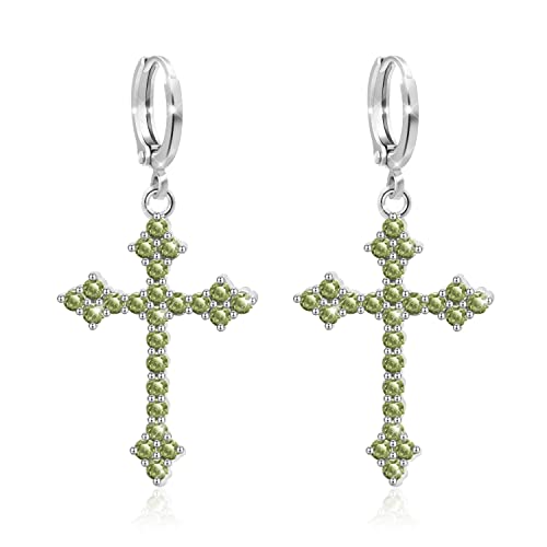 Silver Punk Cross Green