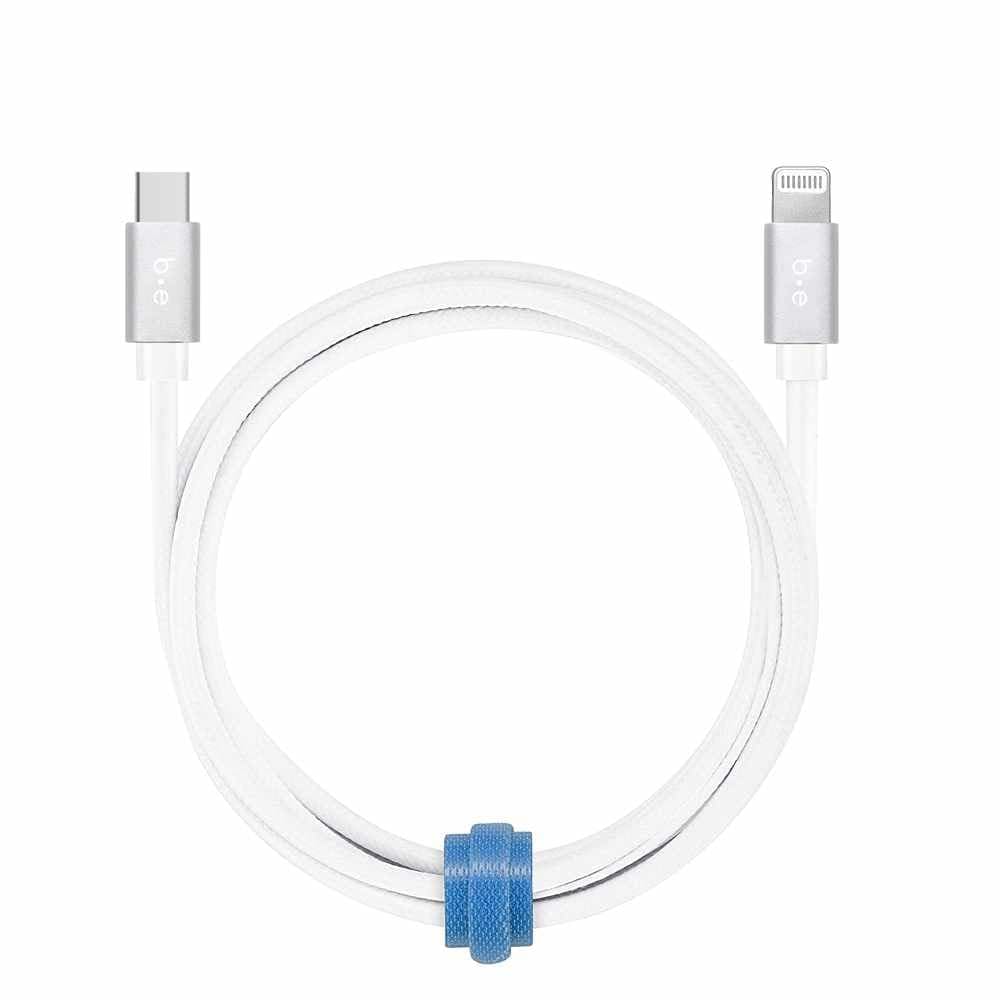 Premium Braided USB-C to Lightning Cable 4ft Fast Charging & Sync - Durable Nylon Cord for iPhone 14/13/12/11/X/8 - Perfect for Home, Office & Travel