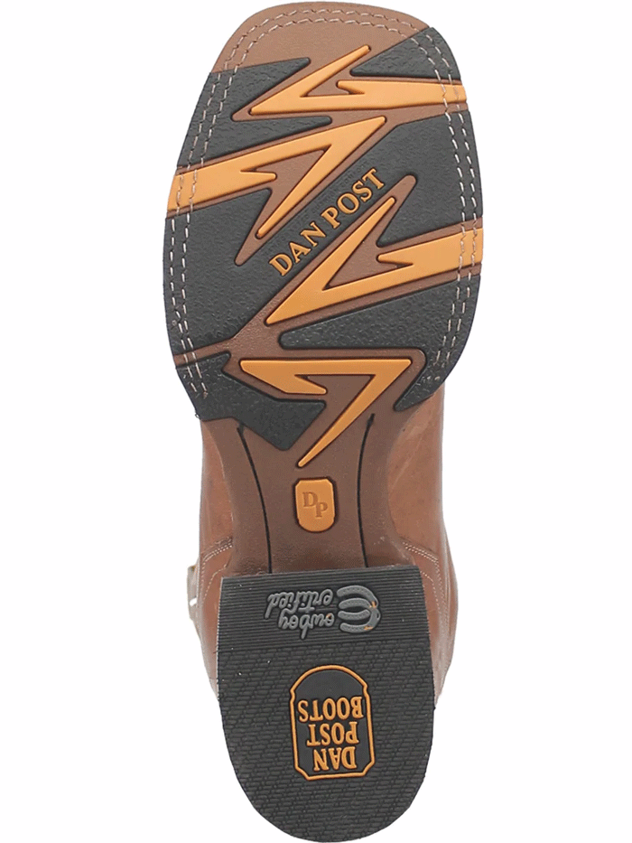 Dan Post DP4185 Men's IVAN Square Toe Leather Boots in Taupe - Comfortable Cowboy Boots for Western Wear, Rodeo & Casual Outfits
