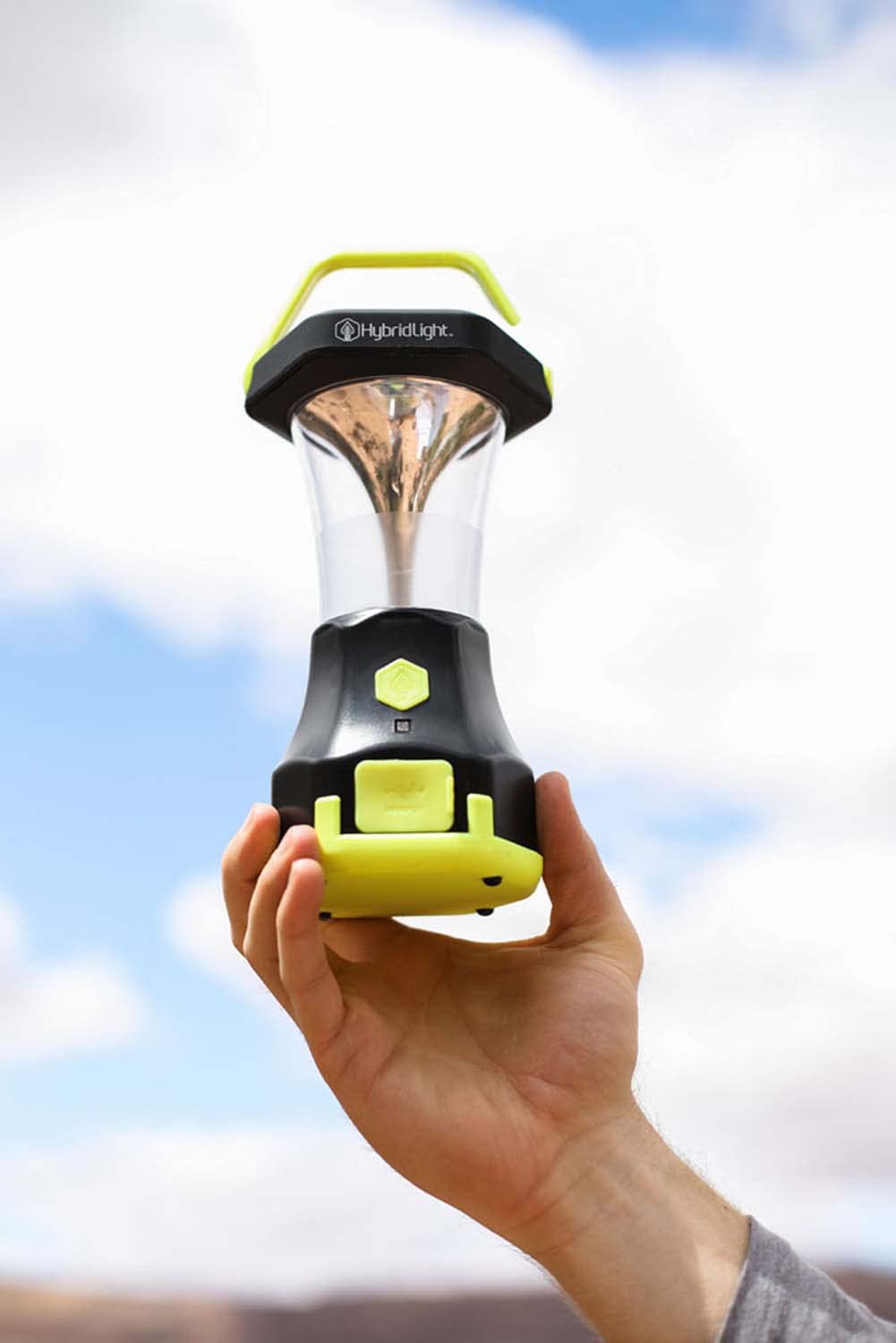 Atlas 600 Solar Powered LED Waterproof Camping Lantern with Micro USB Charger - Rechargeable Outdoor Light for Hiking, Emergency, Backpacking & Power Outages (Black)