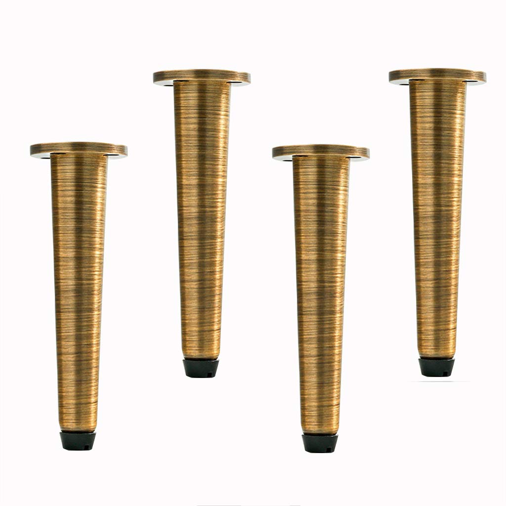4Pcs Adjustable Metal Furniture Legs - Heavy Duty Copper Sofa & Chair Support Legs with High Load-Bearing Capacity | Rust-Resistant, Elegant Design for Living Room, Office & Home Decor