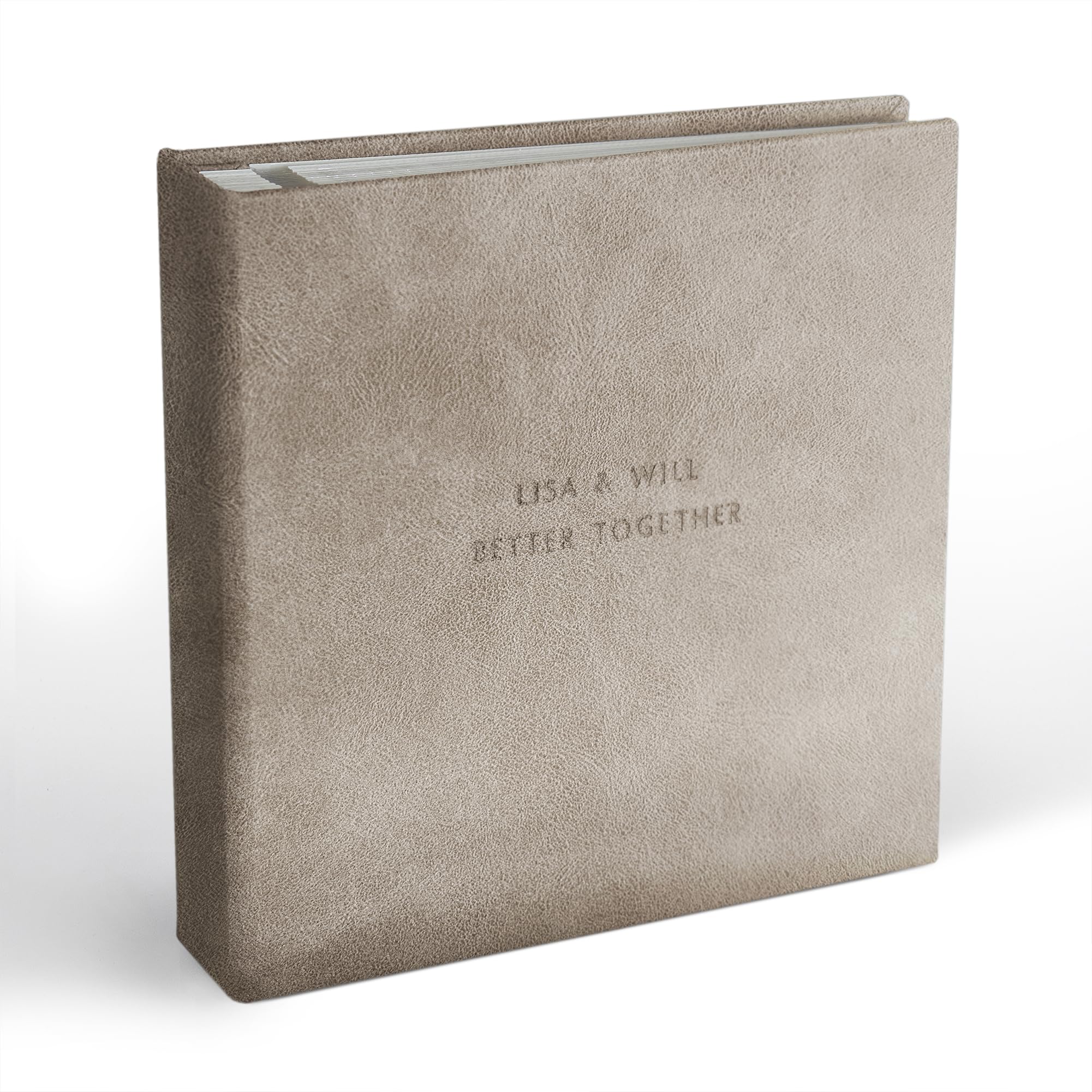 Eco Leather Self-Adhesive Scrapbook Album - Large Photo Book for Family, Travel & Wedding Memories - Extra Big Anniversary & Wedding Photobook for DIY Projects, Gift Giving & Memory Keeping
