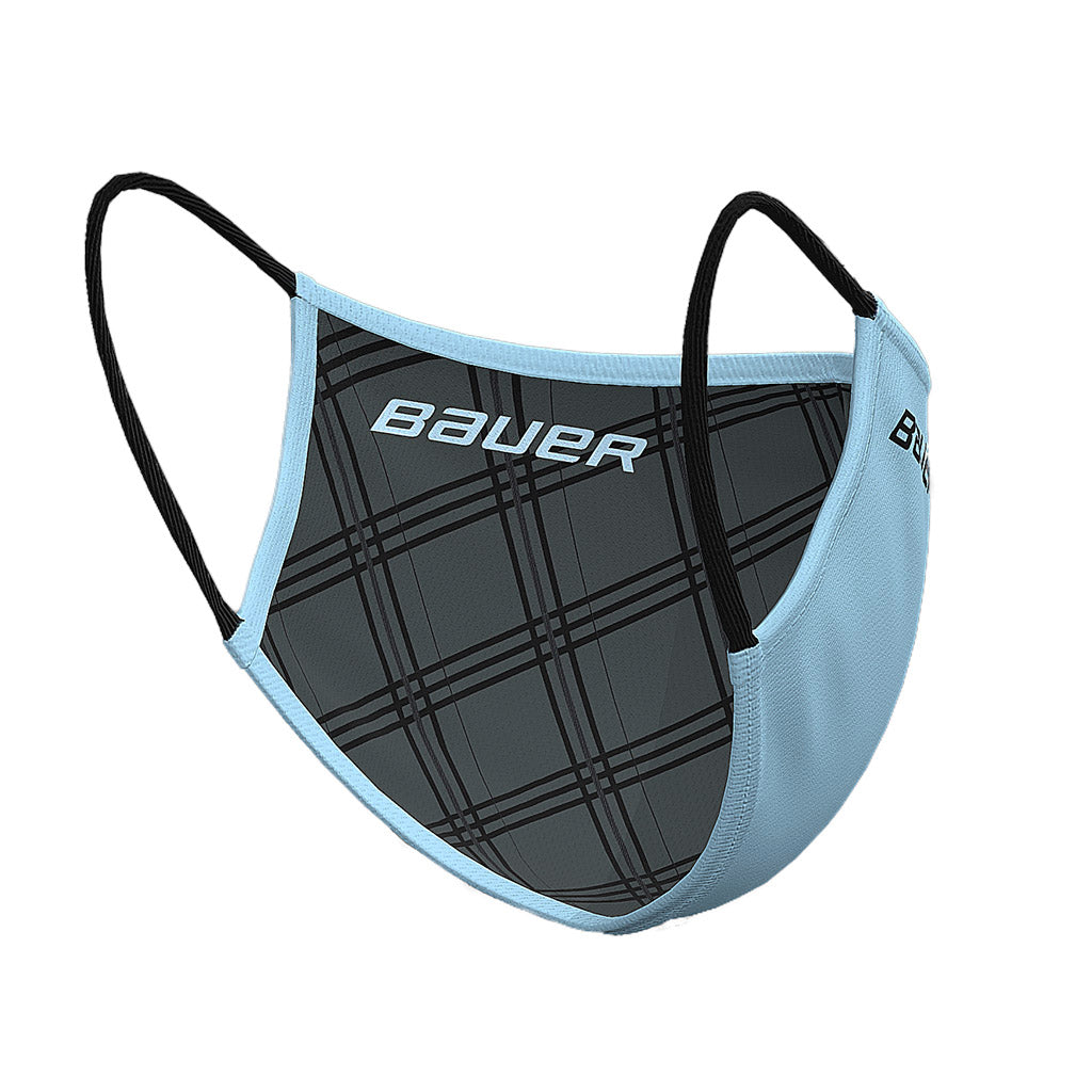 Bauer Reversible Fabric Face Mask - Breathable, Washable & Adjustable for Men & Women - Perfect for Running, Gym, Travel & Daily Protection