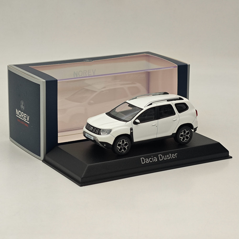 1/43 Scale Norev Dacia Duster 2020 Glacier White Diecast Model Car - Limited Edition Collectible for Display & Gift Giving - Perfect for Car Enthusiasts, Model Collectors, and Home/Office Decoration