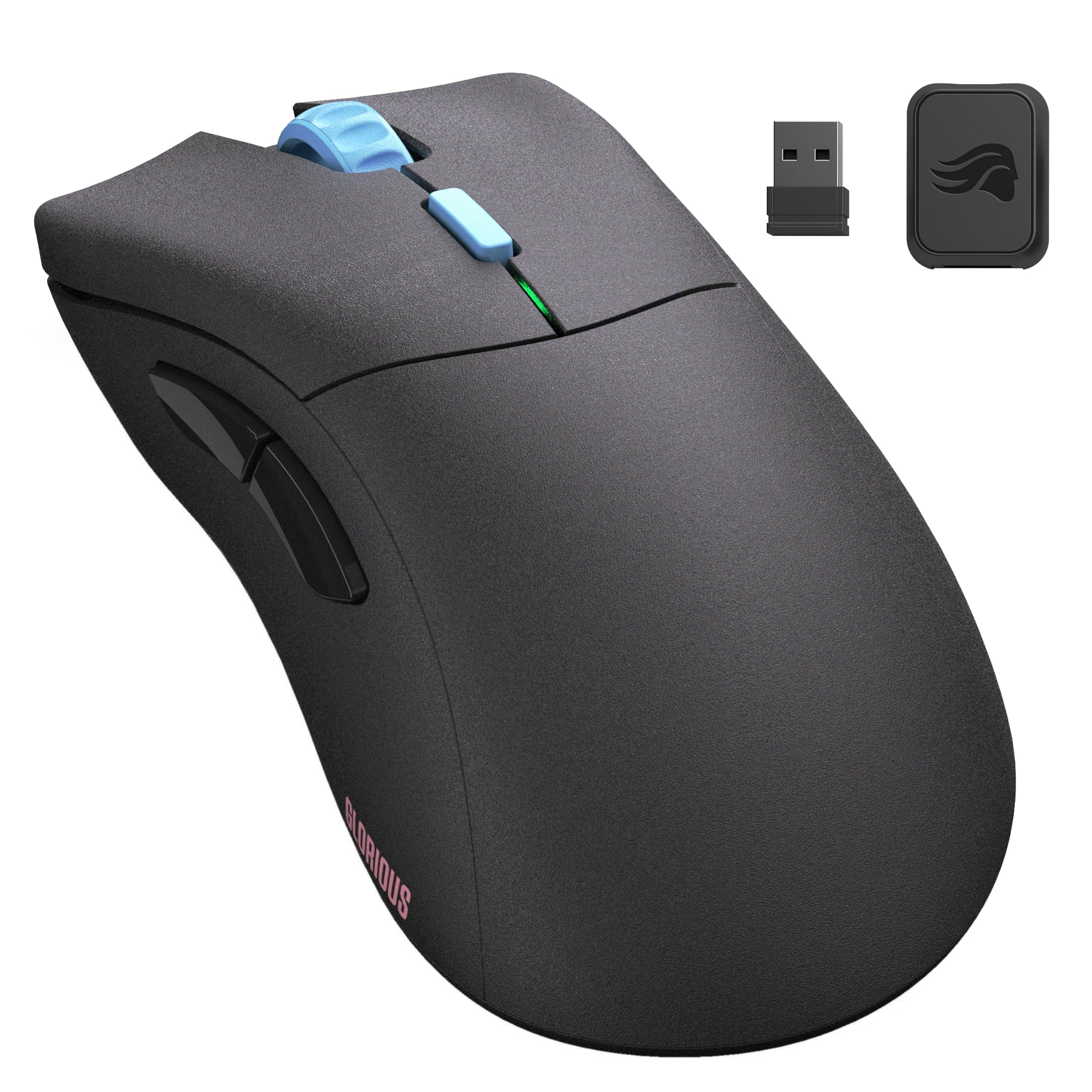 Glorious Model D Forge Wireless Gaming Mouse - Superlight 58g, 6 Programmable Buttons, 80-Hour Battery, 19K DPI Optical Sensor (Limited Edition Black) | Perfect for FPS, MMO & Esports PC Gaming Accessories