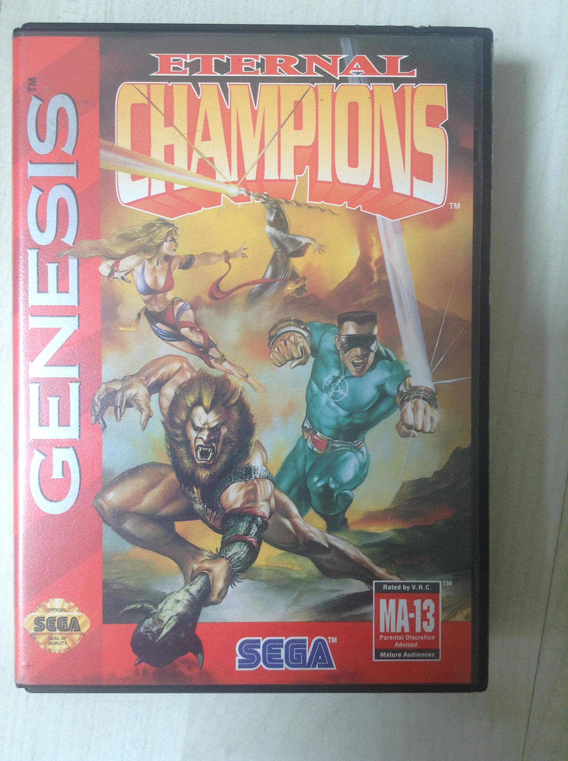 Eternal Champions - Classic Sega Genesis Fighting Game | Retro Gaming Collectible | Perfect for Nostalgic Gamers & Collectors