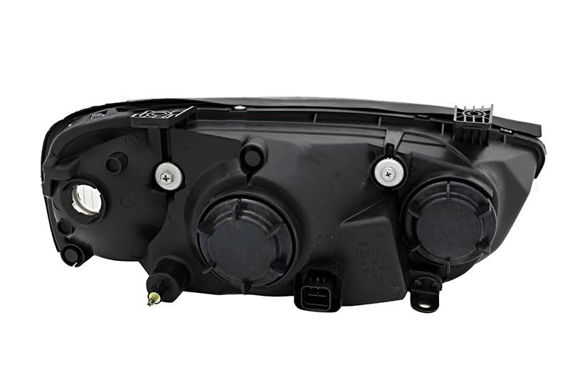 2001-2003 Hyundai Elantra Replacement Headlight Assembly Set - Halogen Compatible Left & Right Lamps for Driver and Passenger Side | Perfect for Night Driving & Road Safety