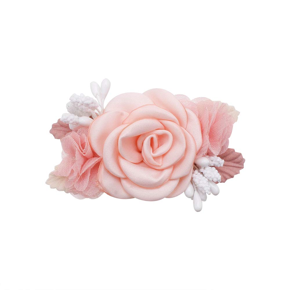 Lightweight Floral Hair Clips Set for Baby Girls & Toddlers - 3pcs Boutique Alligator Hair Bows with Fully Lined Design - Perfect Hair Accessories for Teens, Birthday Gifts & Special Occasions - Ideal for Parties, Weddings, and Everyday Wear