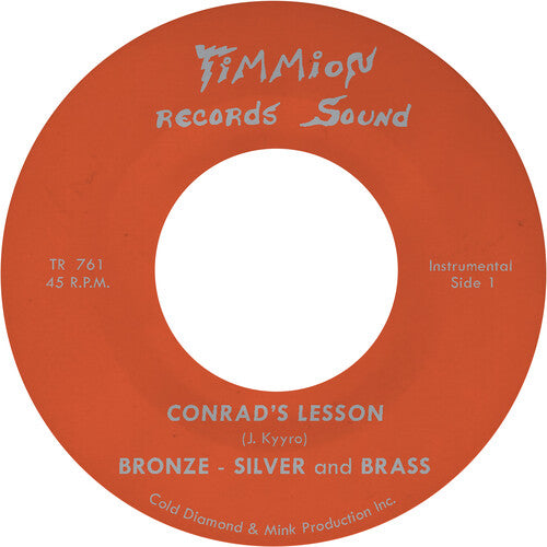 Conrad's Lesson - Limited Edition Transparent Red 7 Vinyl Record (Bronze, Silver & Brass Edition) | Perfect for Jazz Collectors & Vintage Music Enthusiasts