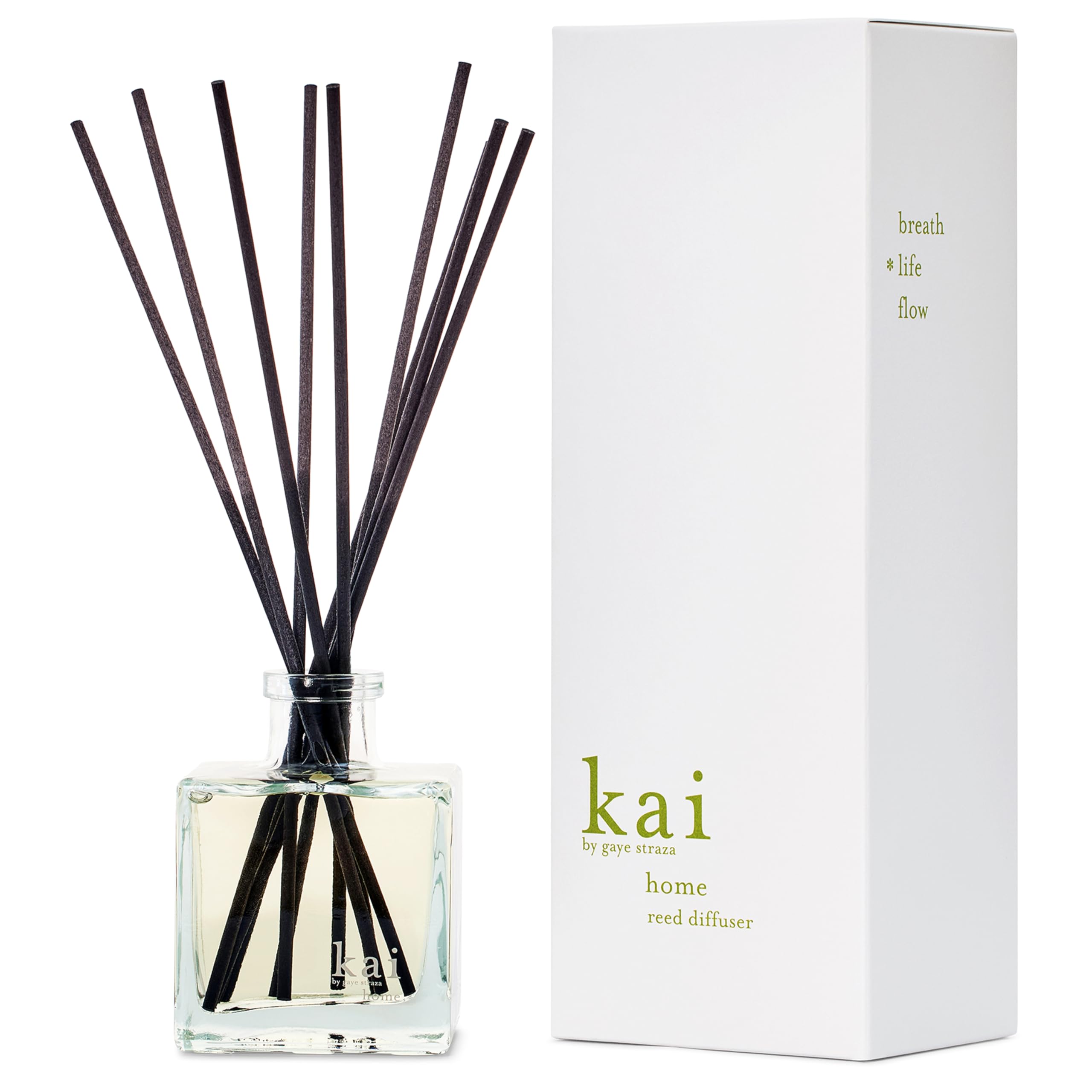 Kai Reed Diffuser - Gardenia & White Exotics Fragrance | Fresh, Light & Airy Scent | Vegan, Cruelty-Free, Recyclable | Made in USA | 6.75 fl oz | Perfect for Home, Office & Spa Aromatherapy