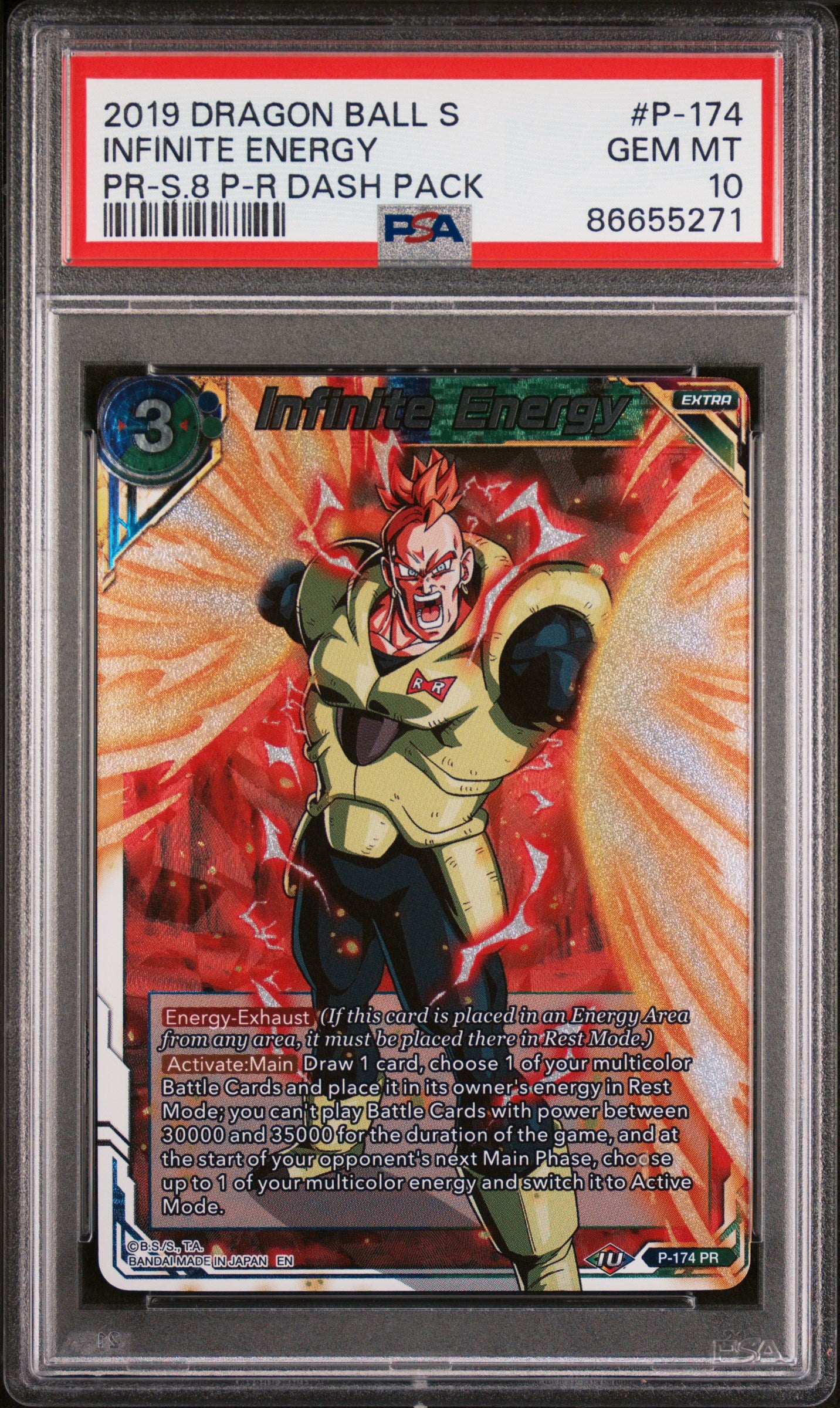 2019 Dragon Ball Super Infinite Energy #P 174 PSA 10 Graded Trading Card - Perfect for Collectors, Anime Fans & Card Game Enthusiasts