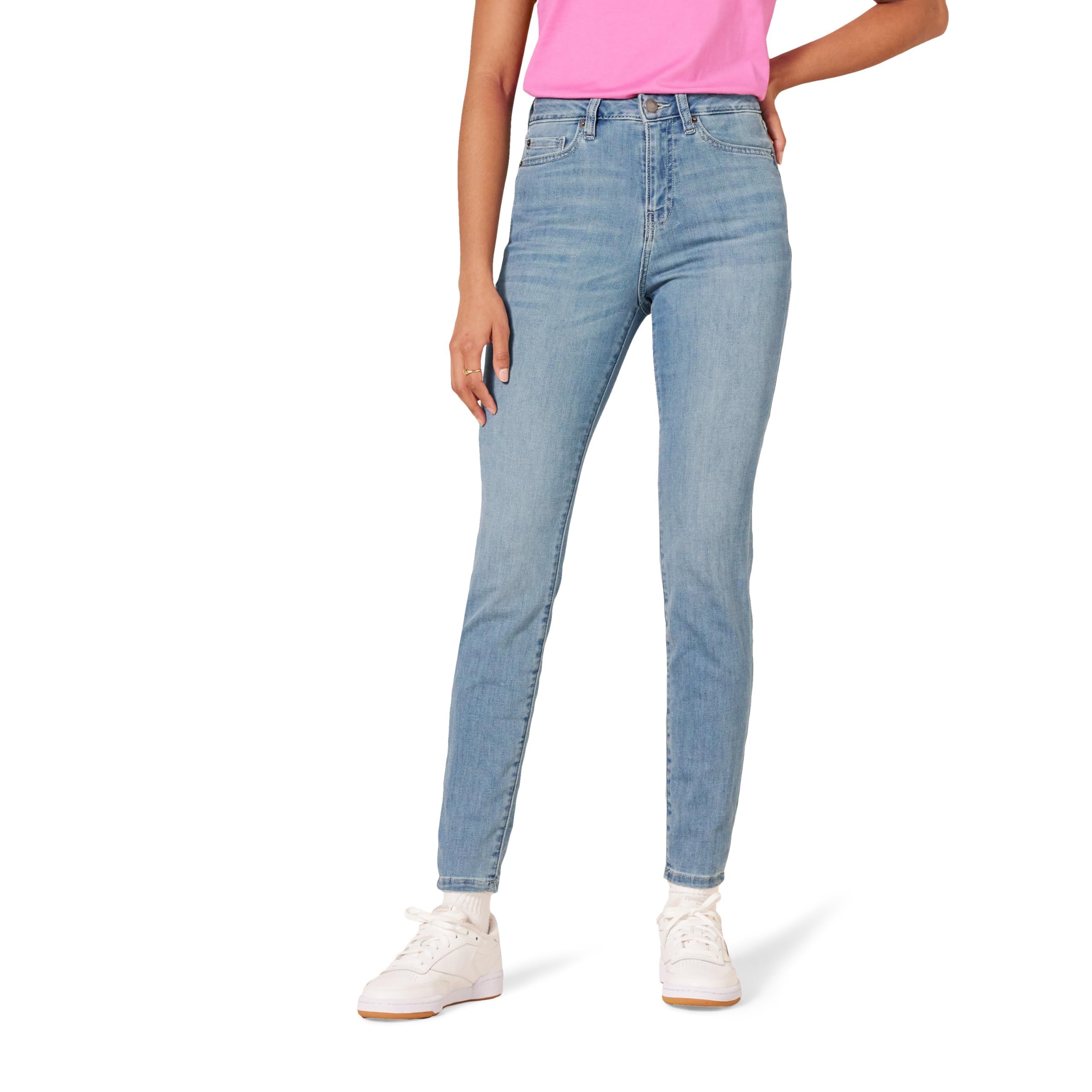 Amazon Essentials Women's High Waist Skinny Jeans - Stretchy Denim Pants for Everyday Comfort & Style | Perfect for Work, Casual Outings & Date Nights