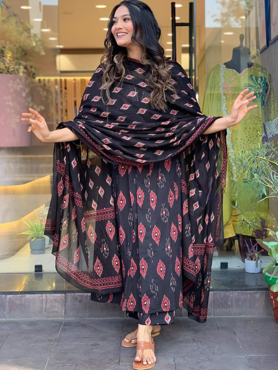 Stylish Black Printed Pant Suit for Women - Designer Ready-to-Wear Office Wear & Professional Work Attire | Perfect for Business Meetings, Corporate Events and Formal Occasions