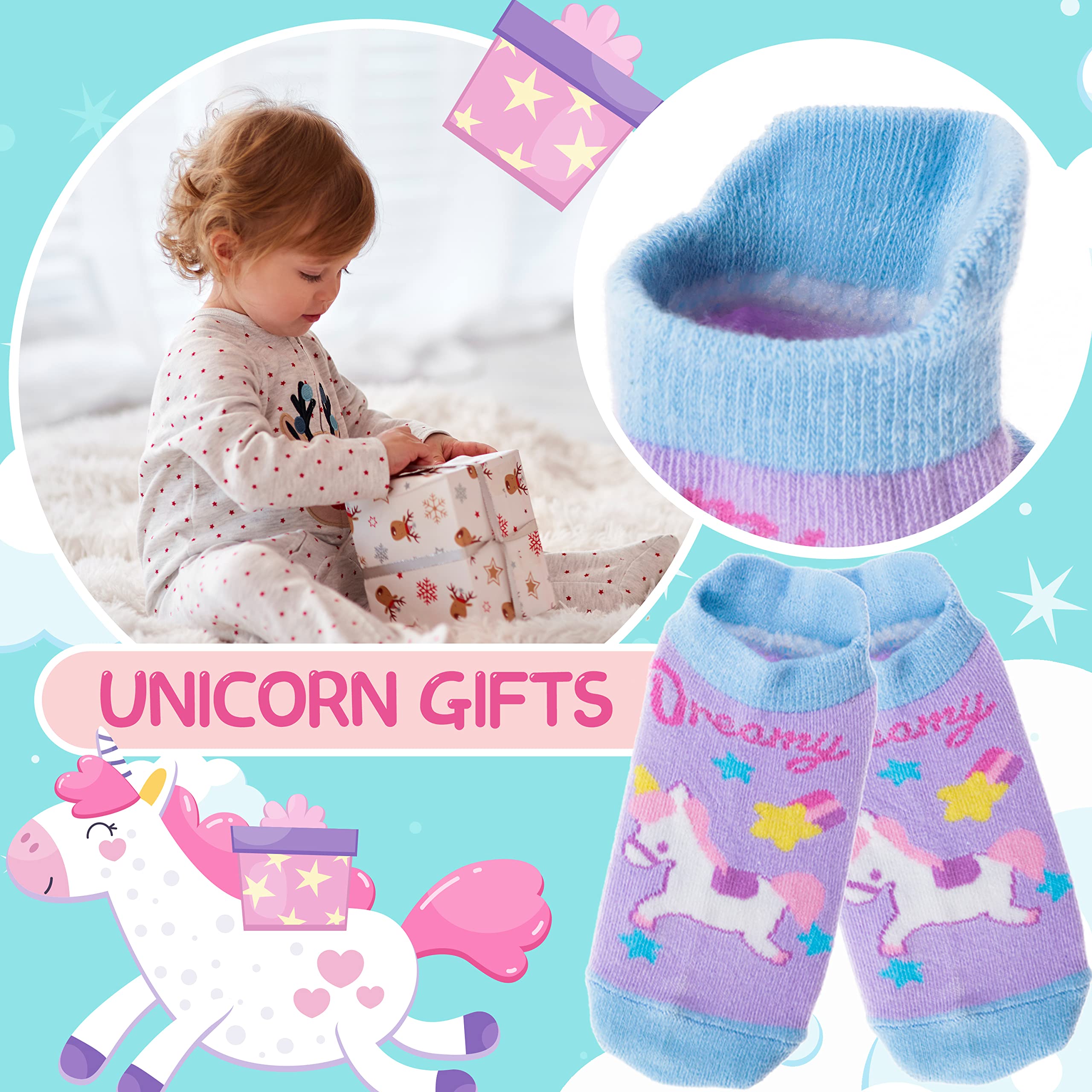 Non-Slip Baby Socks for Toddlers - Anti-Skid Cotton Ankle Socks with Grippers for Boys & Girls - Perfect for Playtime, Daycare & First Steps