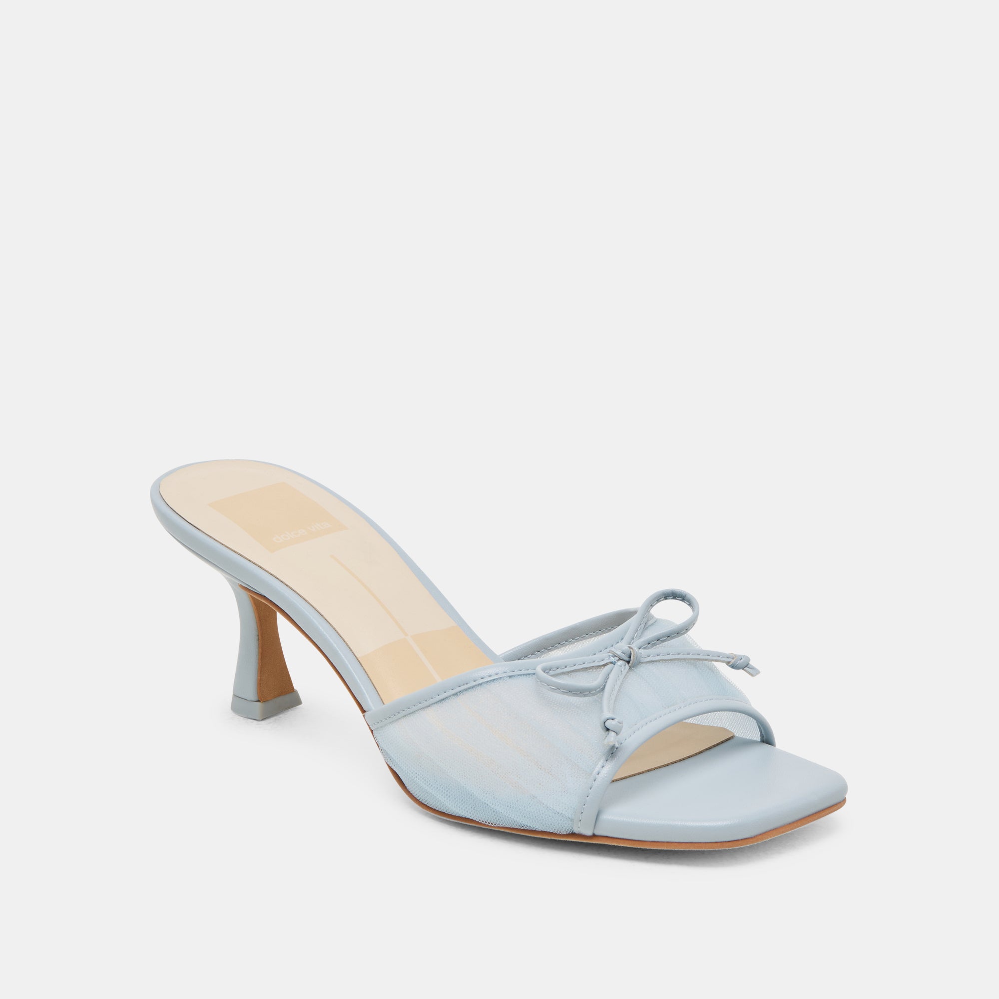 GALEN Women's Light Blue Tulle Heels - Elegant High Heel Sandals for Weddings, Parties & Special Occasions