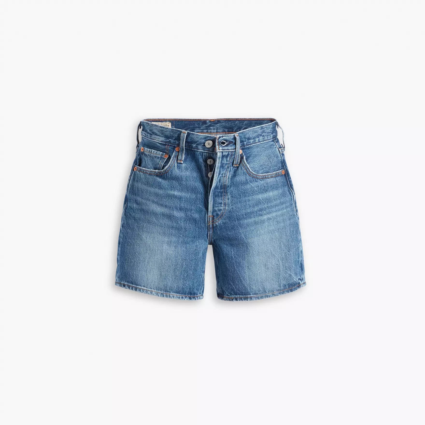 Levi's 501 Mid Thigh Shorts for Women - Classic Blue Denim Shorts | Casual Summer Wear, Beach Outfits & Street Style Fashion