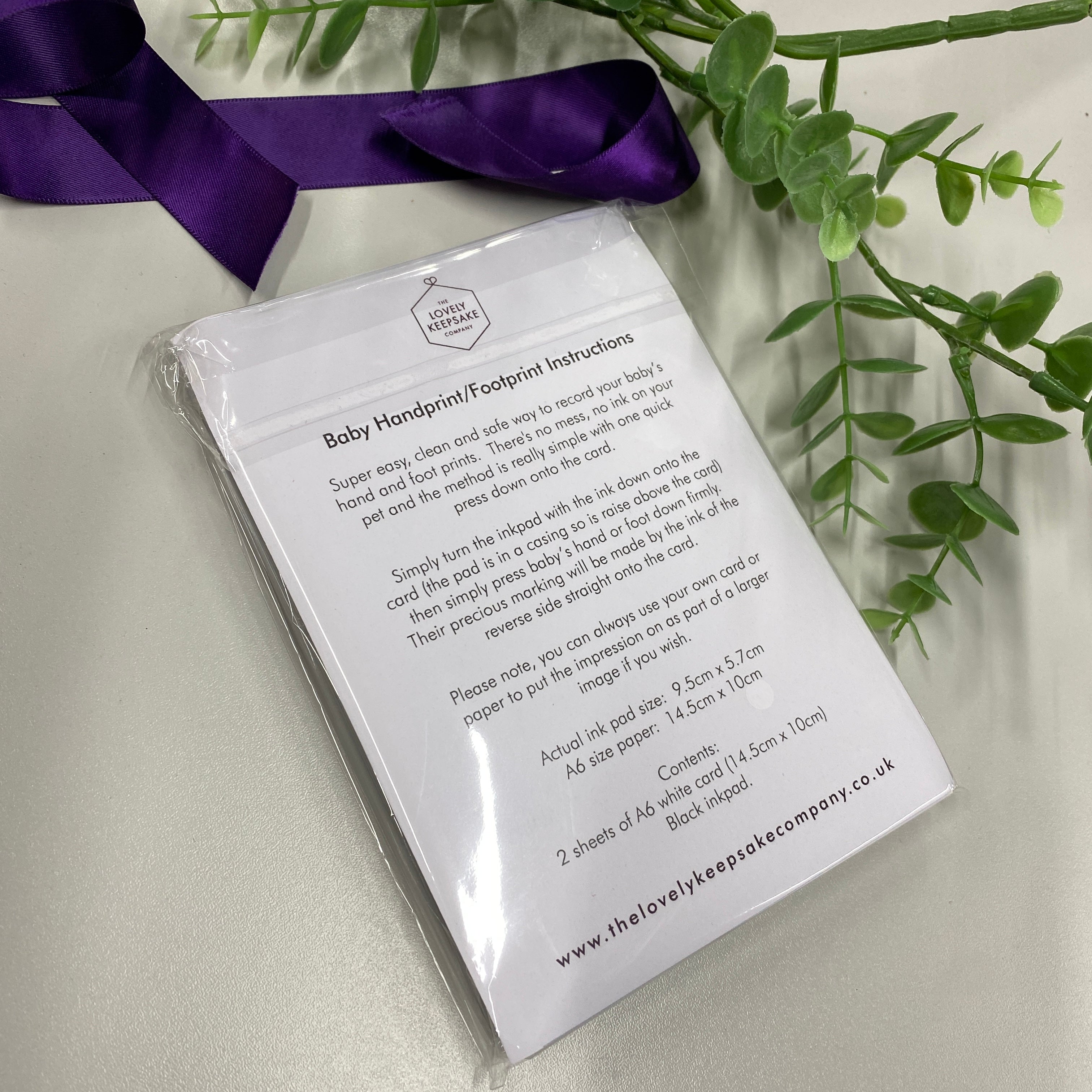 Non-Toxic Baby Handprint & Footprint Ink Pad - Safe, Washable Ink for Newborn Keepsakes & DIY Crafts - Perfect for First Birthday, Baby Shower Gifts & Memory Books