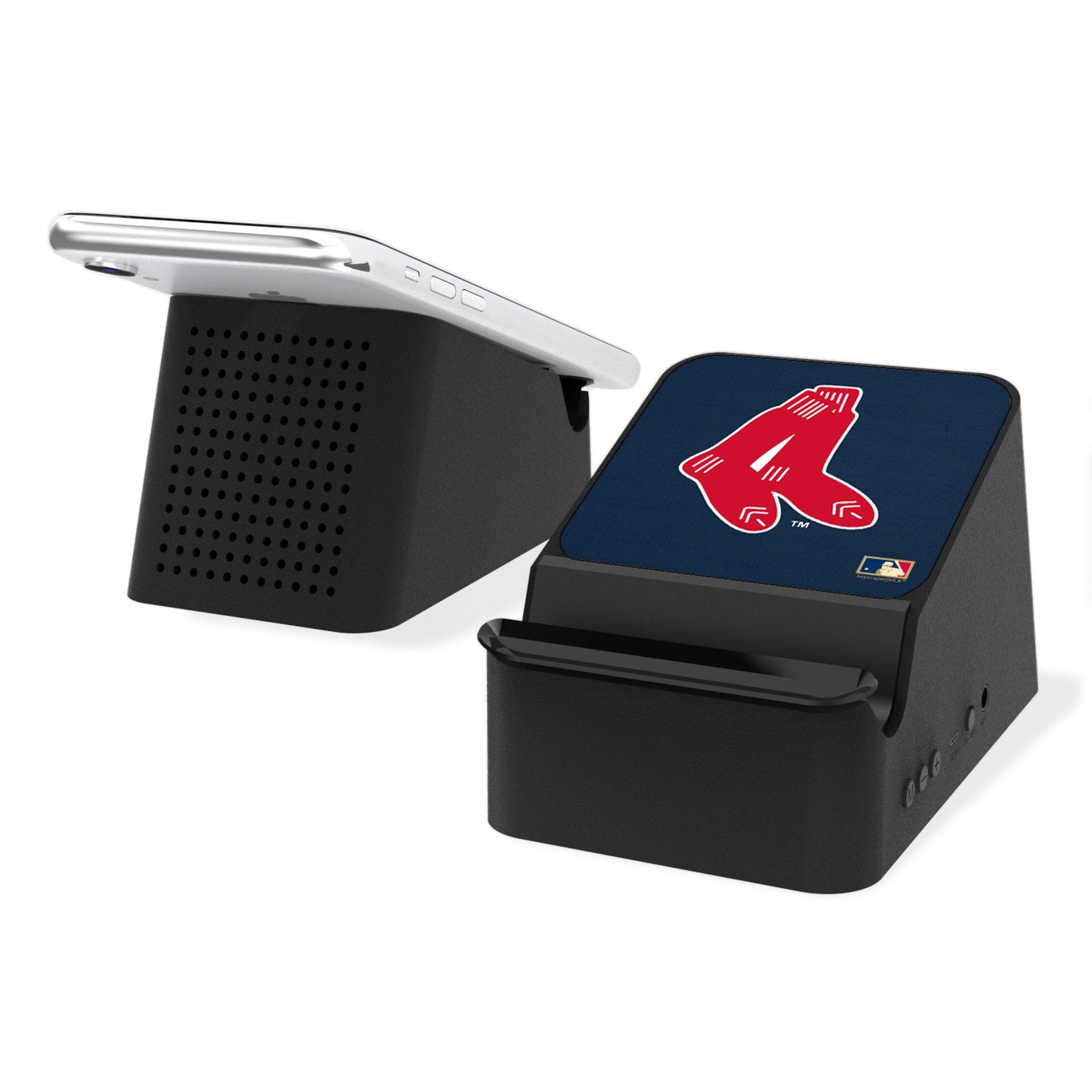 Boston Red Sox 1924-1960 Cooperstown Collection Wireless Charging Station with Bluetooth Speaker - Vintage Baseball Fan Gift for Home & Office Decor