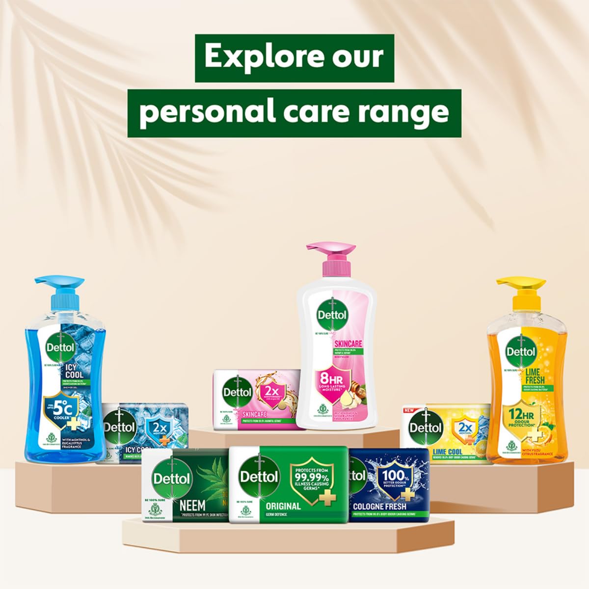 Dettol Original Germ Protection Soap Bar - 6 Pack (125g Each) | Antibacterial Bath Soap for Men & Women | Ideal for Daily Hygiene, Showering & Travel