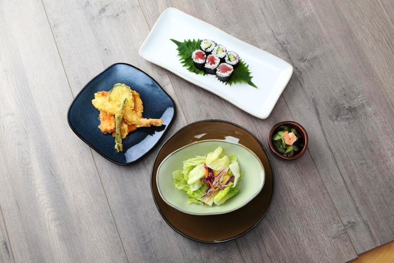 Artisan Night Sky Blue 9-Inch Square Reactive Glaze Salad Plates - Set of 4 | Heavy Duty & Chip Resistant | Lead & Cadmium Free | Freezer to Oven Safe (Up to 500°F) | Perfect for Dinner Parties, Holiday Meals & Everyday Dining