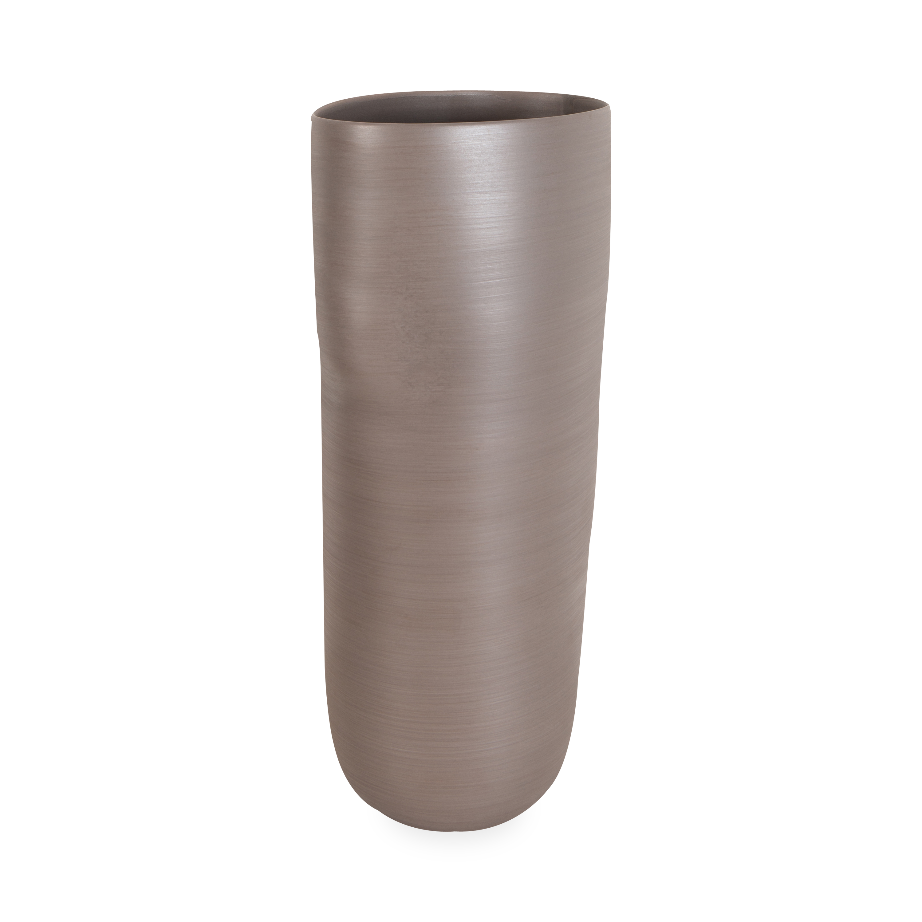 Elegant Taupe Ceramic Vase - Modern Home Decor for Centerpiece, Wedding, Living Room & Office Decorations
