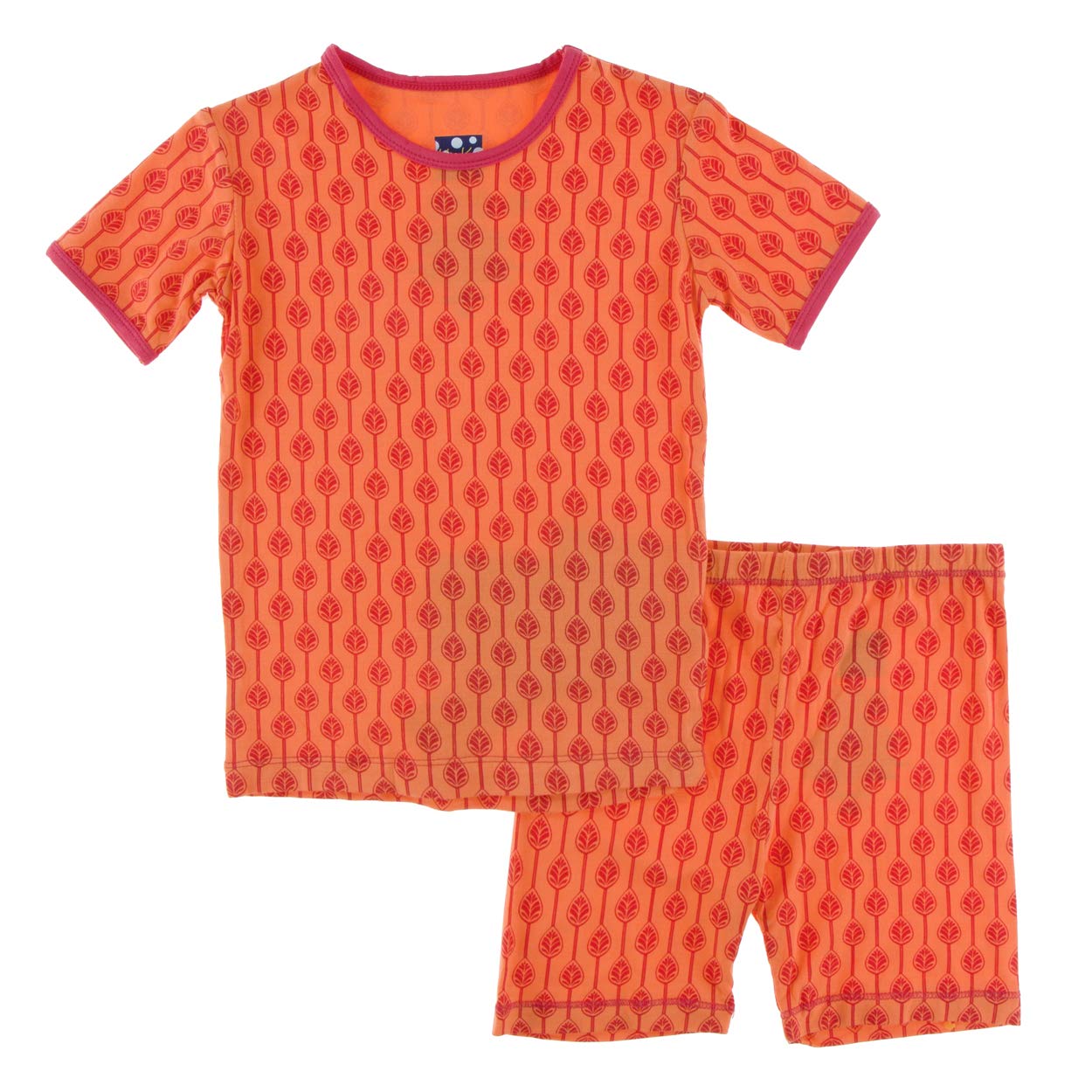 KicKee Pants Soft Cotton Short Sleeve Pajama Set with Matching Shorts - Cute Printed Sleepwear for Women & Girls - Perfect for Bedtime, Lounging & Sleepovers