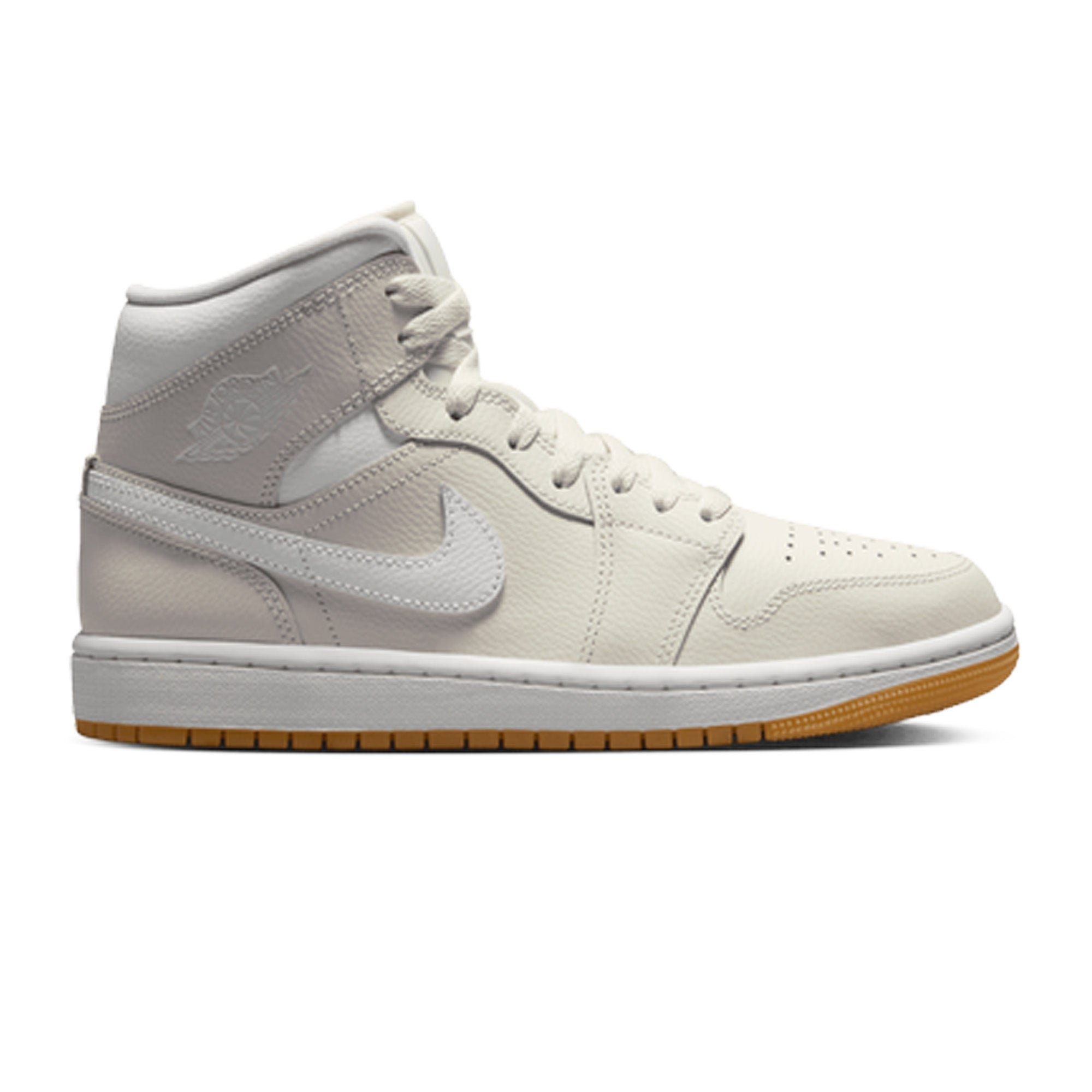 Air Jordan 1 Mid 'Phantom Gum' Women's Basketball Shoes 2024 - Retro Sneakers for Casual Wear & Street Fashion