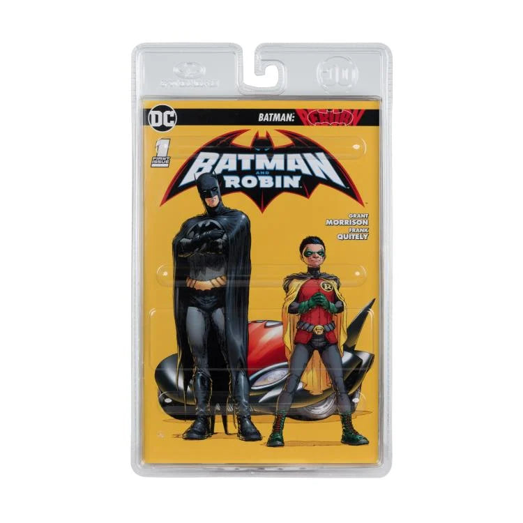 Robin Action Figure with Comic Batman: Reborn Page Punchers by McFarlane | DC Collectible for Display & Superhero Battles
