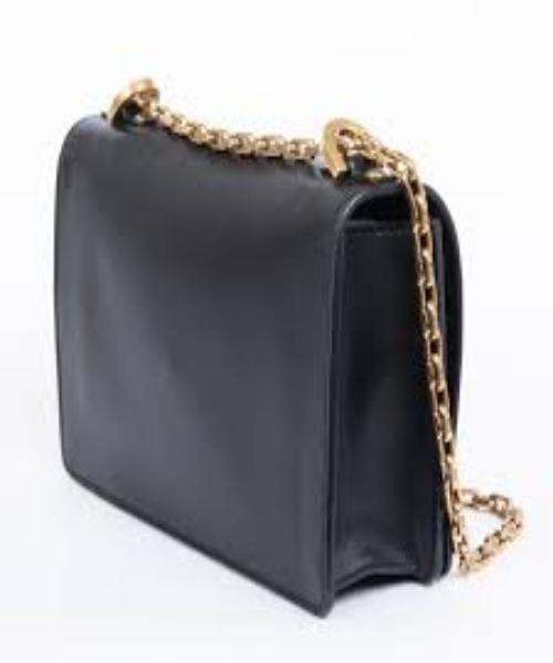 J'Adior Black Calfskin Flap Bag - Luxury Designer Crossbody Purse for Women, Perfect for Evening Parties & Date Nights