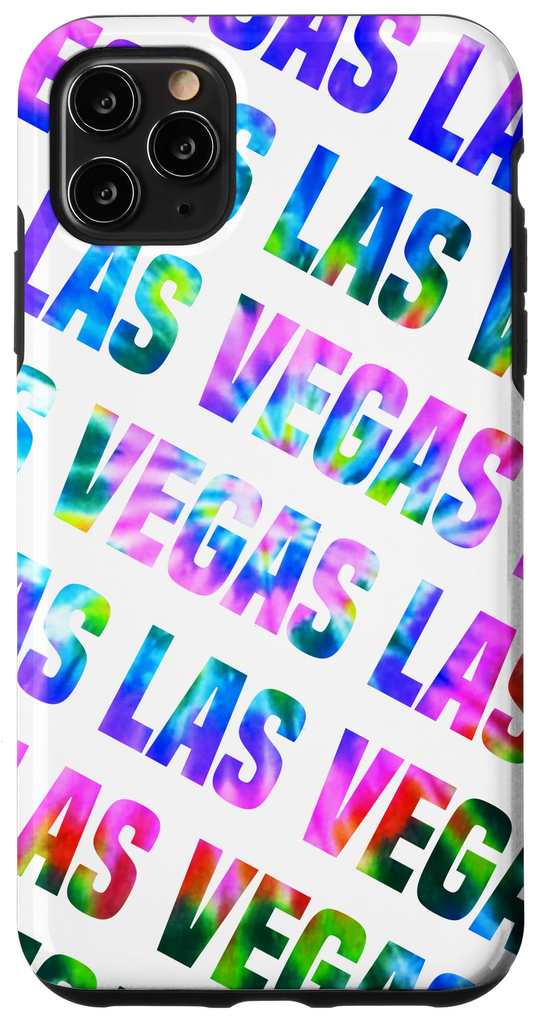 iPhone 11 Pro Max Case - Premium Las Vegas Pattern White Tie Dye Phone Cover | Shockproof & Scratch-Resistant Protective Case for Everyday Use & Travel