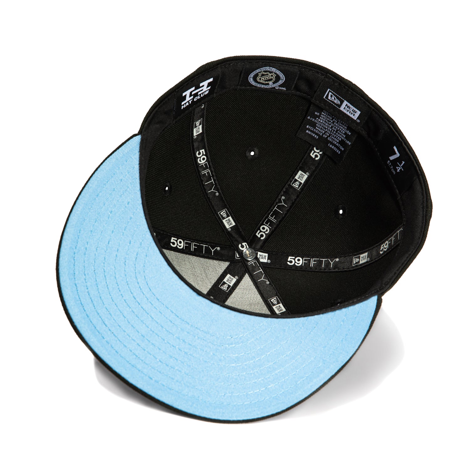New Era 59Fifty Utah Hockey Club Team UV Protection Snapback Hat - Black | Official NHL Licensed Cap for Hockey Fans & Outdoor Activities