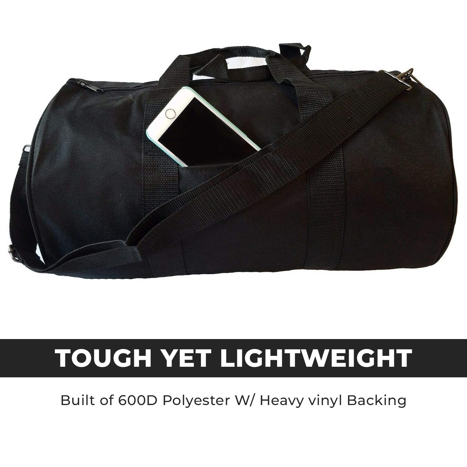 ImpecGear Round Duffel Bag for Sports Equipment - Waterproof Gym Bag for Travel, Workout & Team Sports | Perfect for Gym, Soccer, Basketball & Weekend Getaways