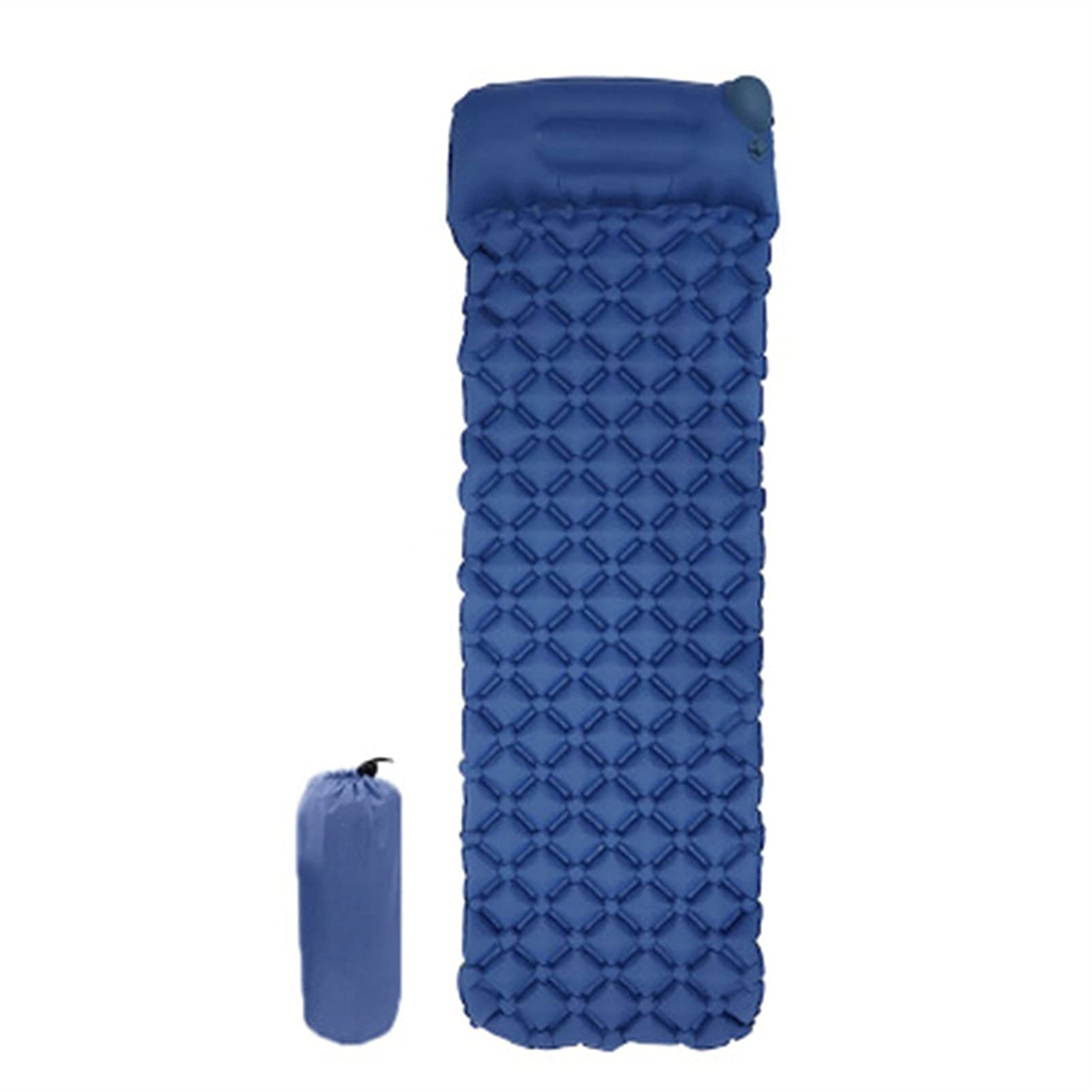 **XIEZI Inflatable Camping Mattress with Built-in Pump - Ultralight & Durable Sleeping Pad with Pillow for Backpacking, Hiking, Travel - Navy Blue**    *(Perfect for Outdoor Adventures, Camping Trips, and Backpacking Comfort!)*