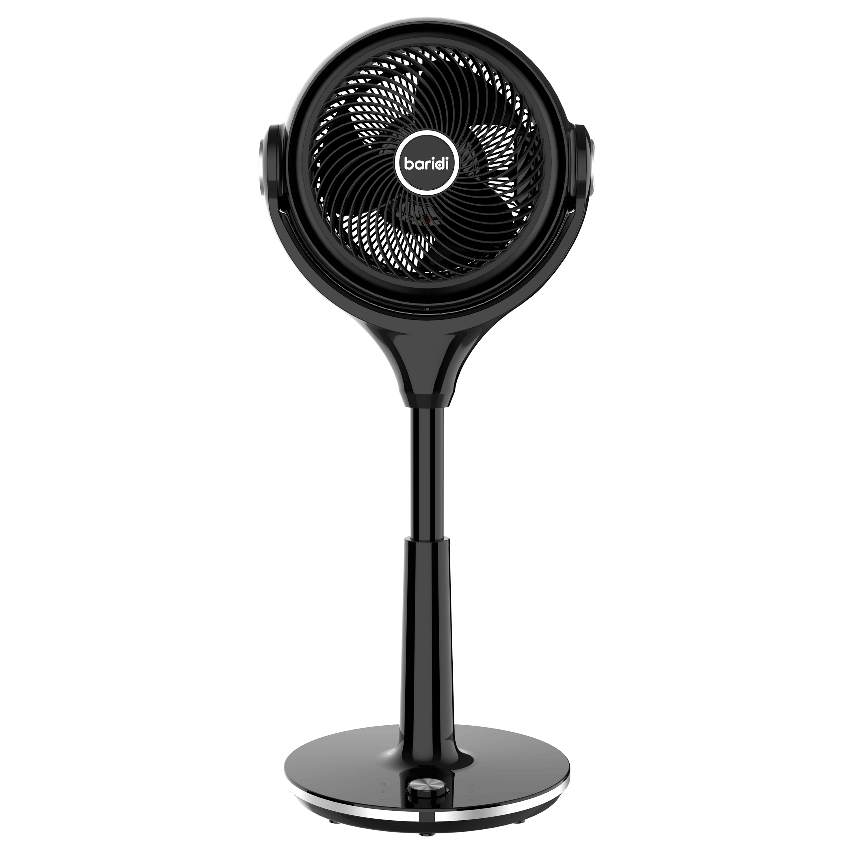 10 Inch Baridi Pedestal Fan with Remote Control - Black (DH143) - Quiet Cooling for Home, Office & Bedroom