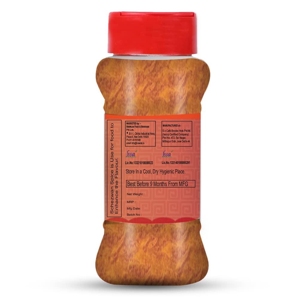 Brew Lab Schezwan Fried Rice Masala - Authentic Chinese Spice Blend | 100g | No MSG, No Preservatives | Perfect for Stir Fry, Fried Rice & Asian Cooking