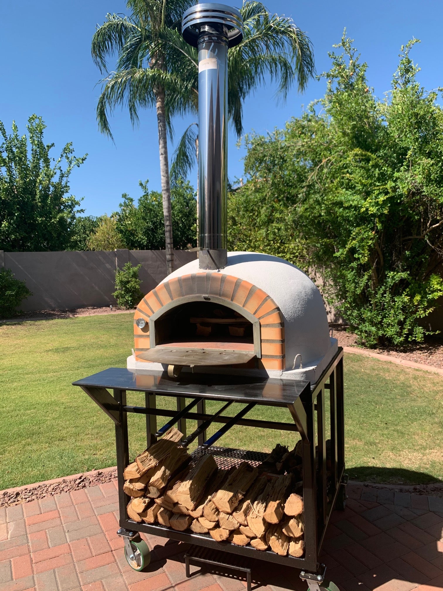 PIZZAIOLI Hybrid Wood & Gas Pizza Oven - Professional Outdoor Pizza Maker for Backyard, Restaurant & Catering | Perfect for Italian, Neapolitan & Artisan Pizzas