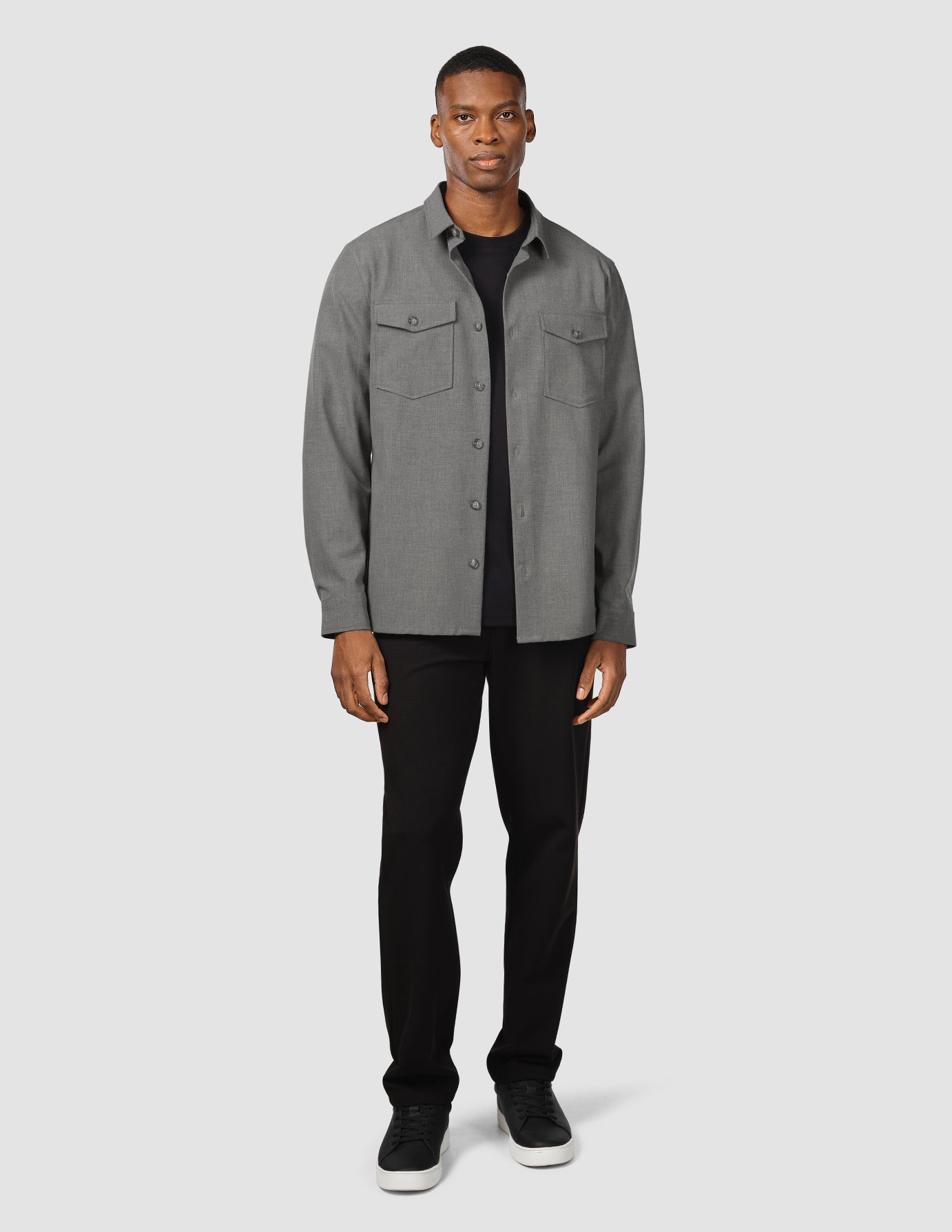 Essential Overshirt in Cloud Grey - Lightweight Layering Jacket for Men & Women | Perfect for Casual Outfits, Outdoor Adventures & Travel