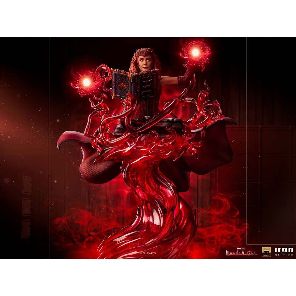 Iron Studios 1:10 Scale Scarlet Witch Deluxe Art Statue - WandaVision Collectible Figure for Marvel Fans & Home Display