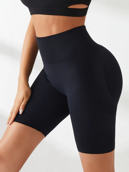 ZASUWA High Waist Yoga Shorts for Women - Tummy Control Workout Shorts with Hip Lift Design - Perfect for Yoga, Gym, Running & Lounge Wear