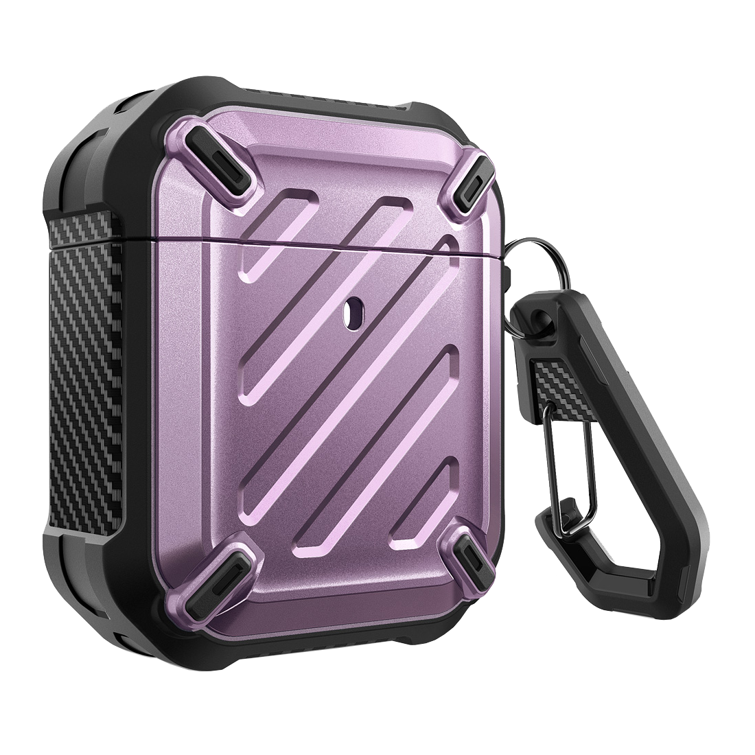 Apple AirPods 1 & 2 Unicorn Beetle Pro Rugged Case - Shockproof Protective Cover with Built-in Screen Protector, Purple - Perfect for Gym, Travel & Outdoor Activities