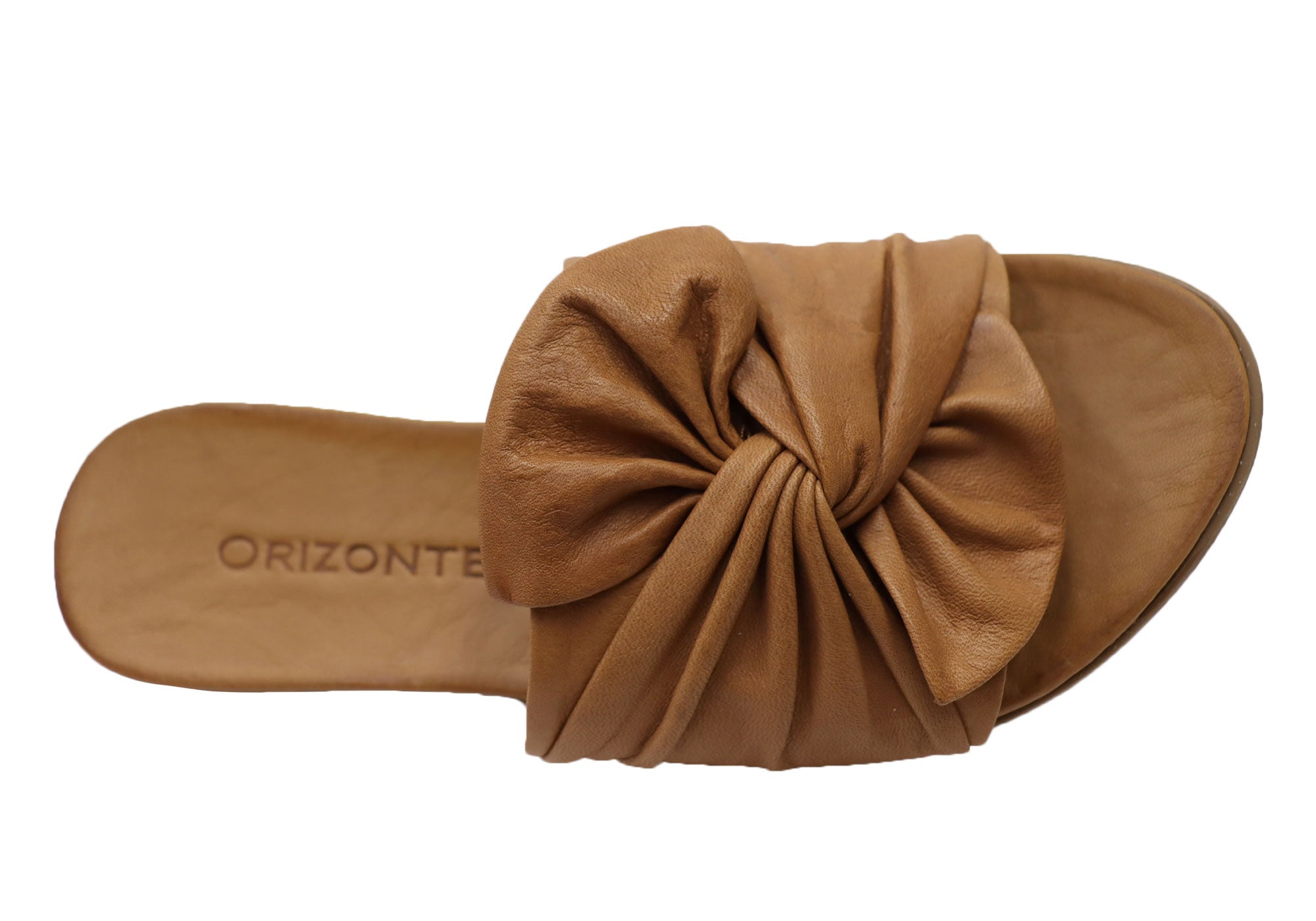 Orizonte Mistiq Women's European Leather Comfortable Slides Sandals - Perfect for Beach, Poolside & Summer Casual Wear