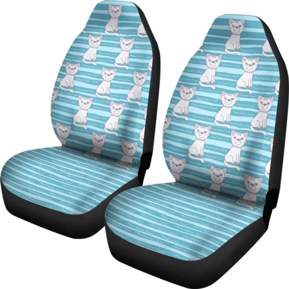 Premium American Curl Car Seat Covers (2-Pack) - Universal Fit for Cars, Trucks & SUVs - Soft & Durable Protection for Pets & Kids - Perfect for Road Trips, Daily Commutes & Outdoor Adventures