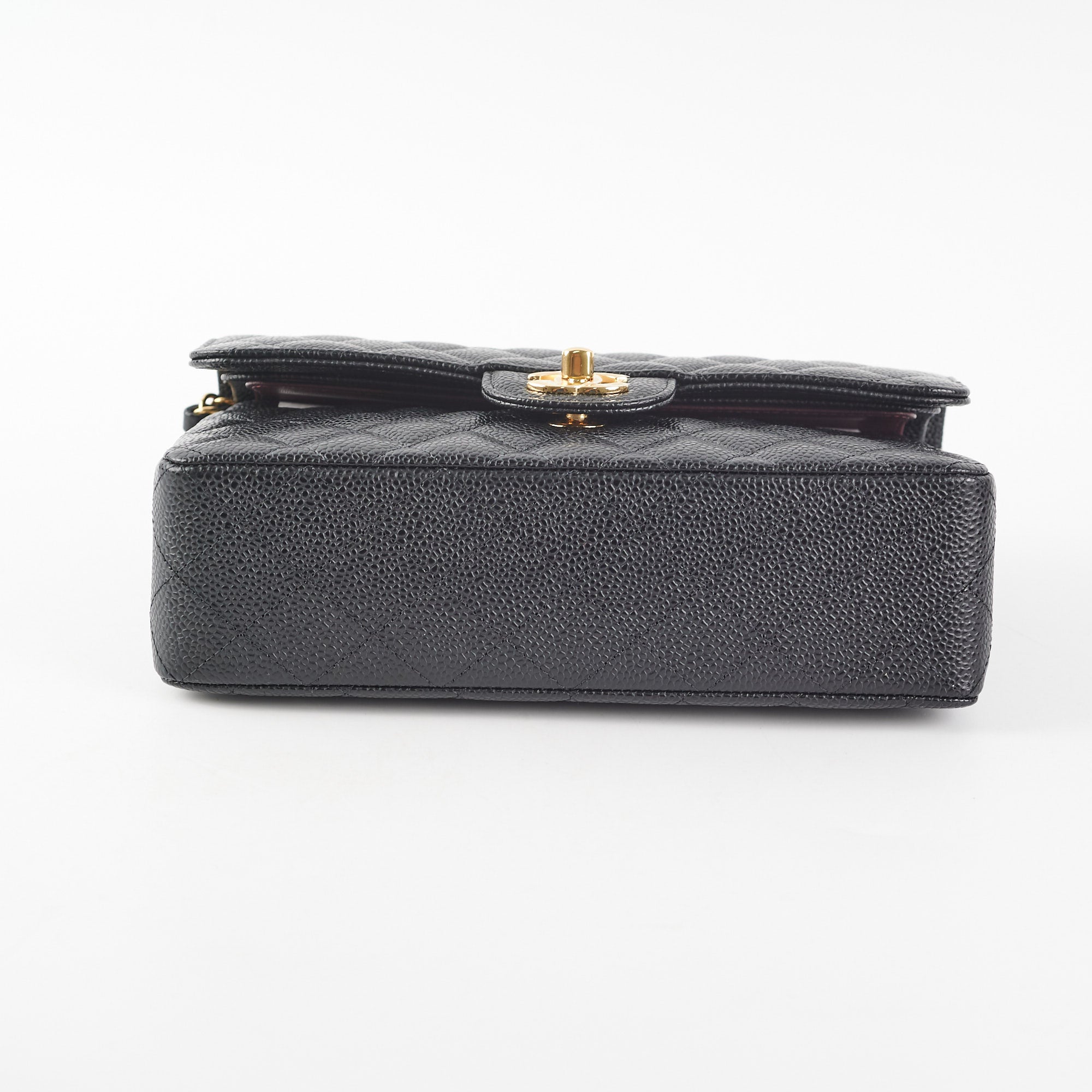 Chanel Small Caviar Classic Double Flap Bag with Gold Hardware - Authentic Black Leather Handbag (Microchipped, October 2022) | Luxury Crossbody Purse for Women, Perfect for Evening Events & Special Occasions